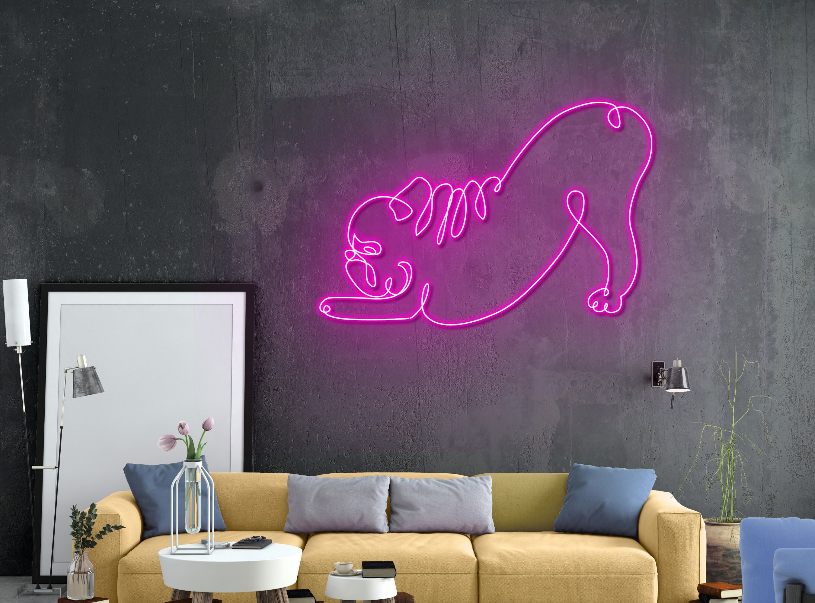 French Bulldog Neon Sign Wall Decor