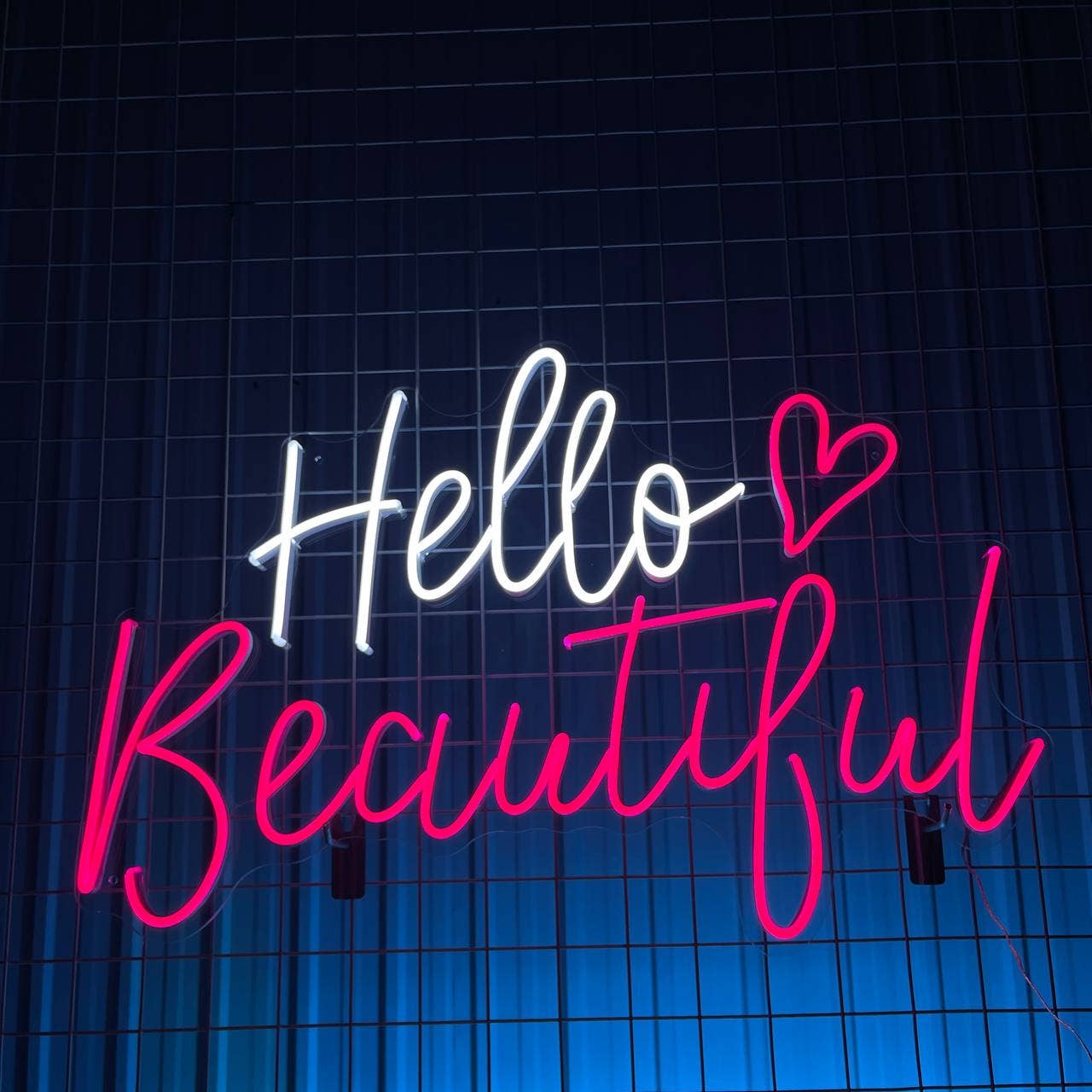 Hello Beautiful Neon Sign Long-lasting Wall Decor