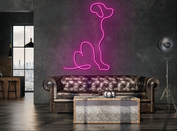 Golden Dog Neon Sign Pet Animal Home Decor