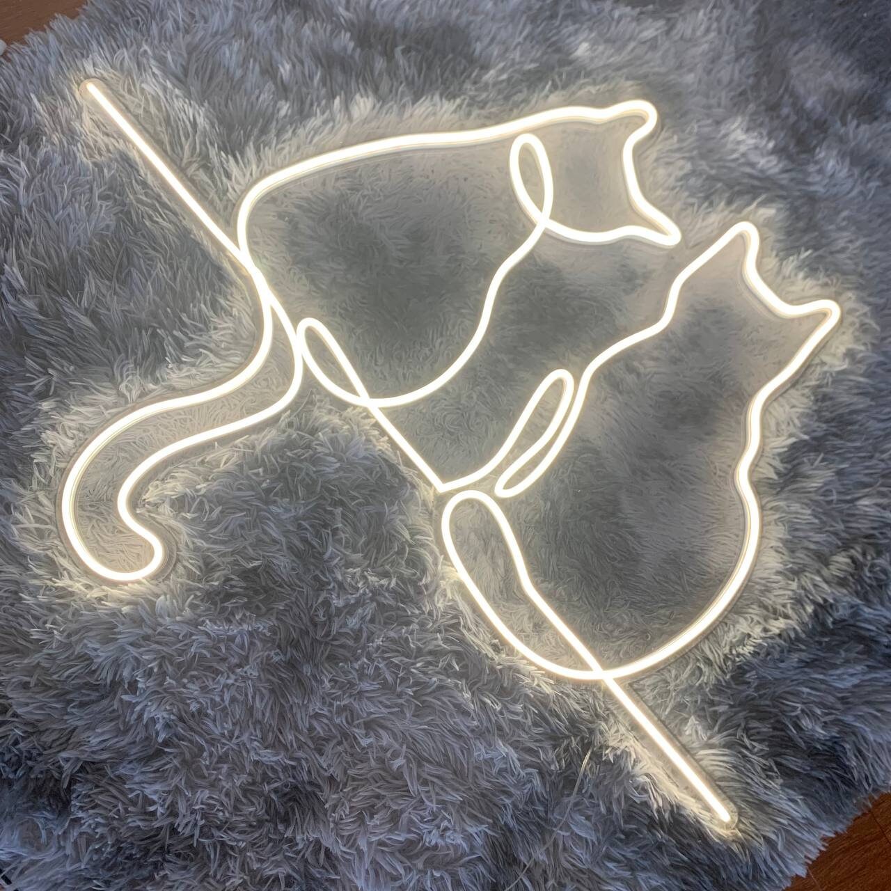 Two Cat Neon Signs Neon Lights For Wall