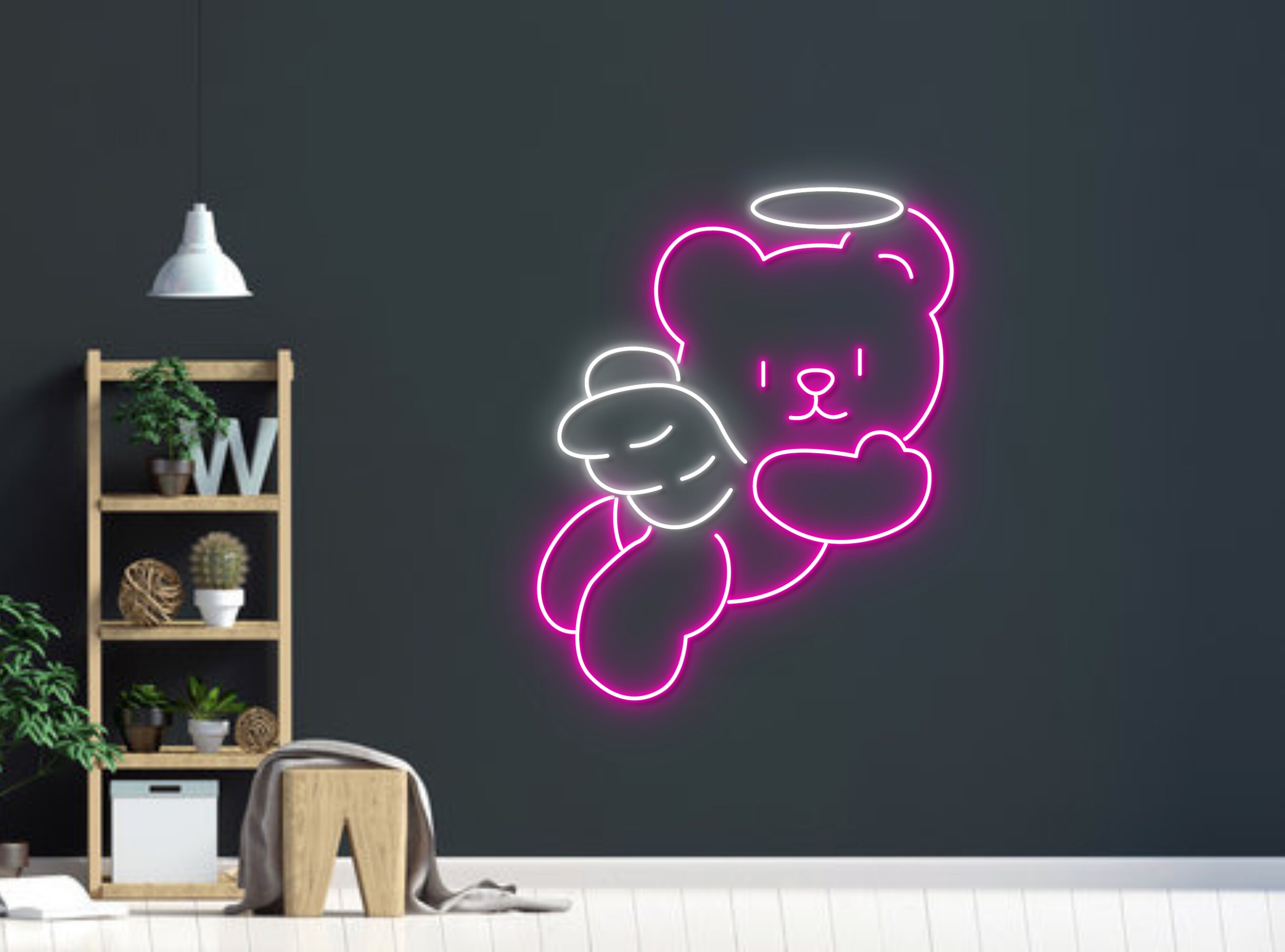 Angel Koala With Wings Neon Sign