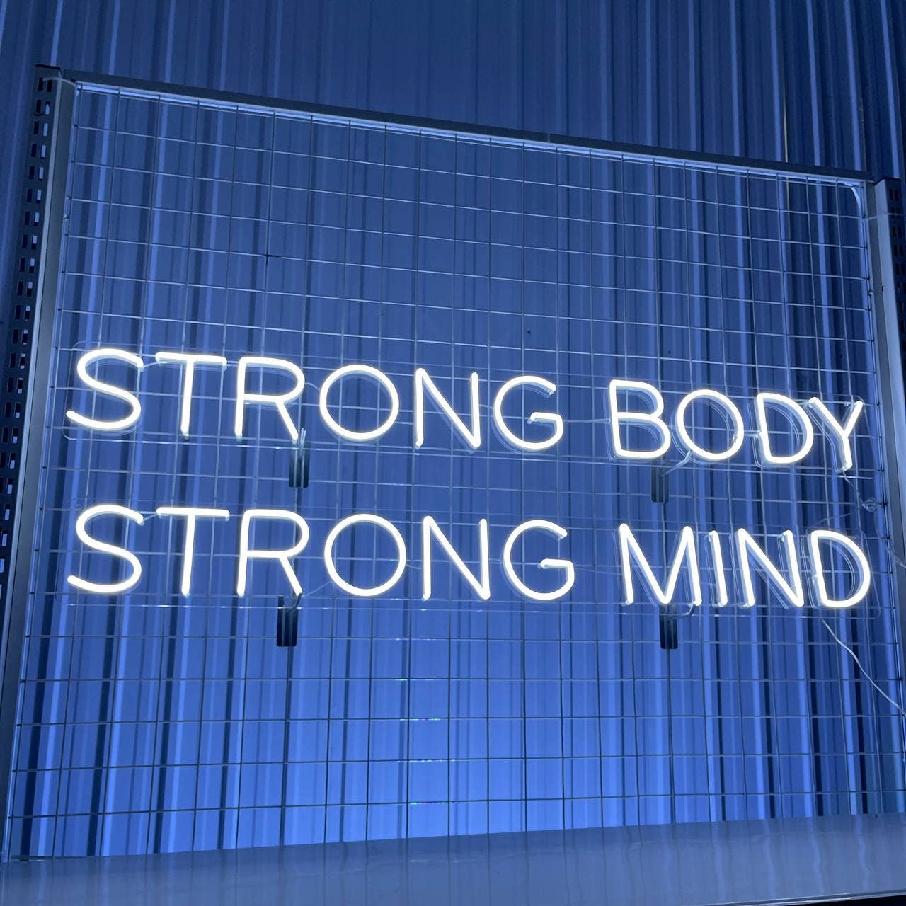 Strong Body Strong Mind Neon Sign Long-lasting Wall Decor