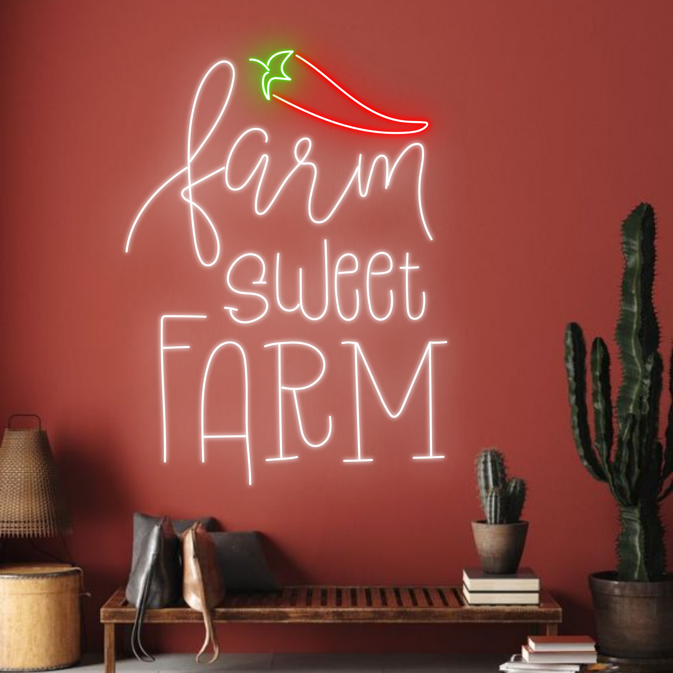Farm Sweet Farm Neon Signs Farm Wall Lights Decor