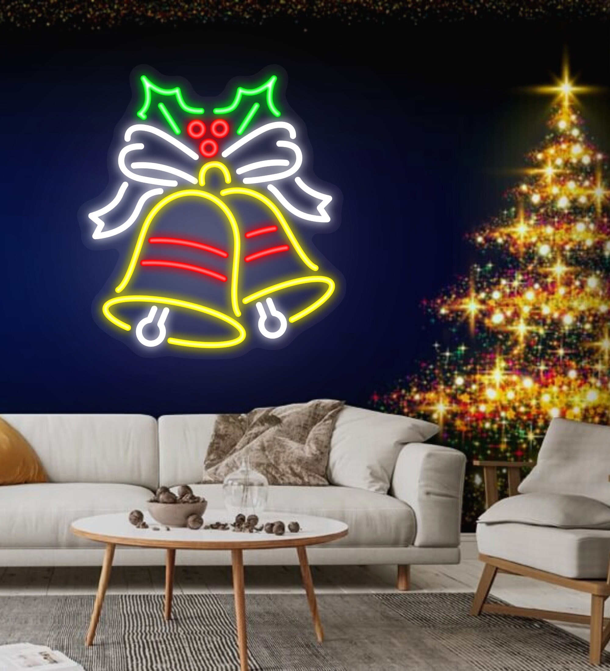 Bell Holly Neon Sign