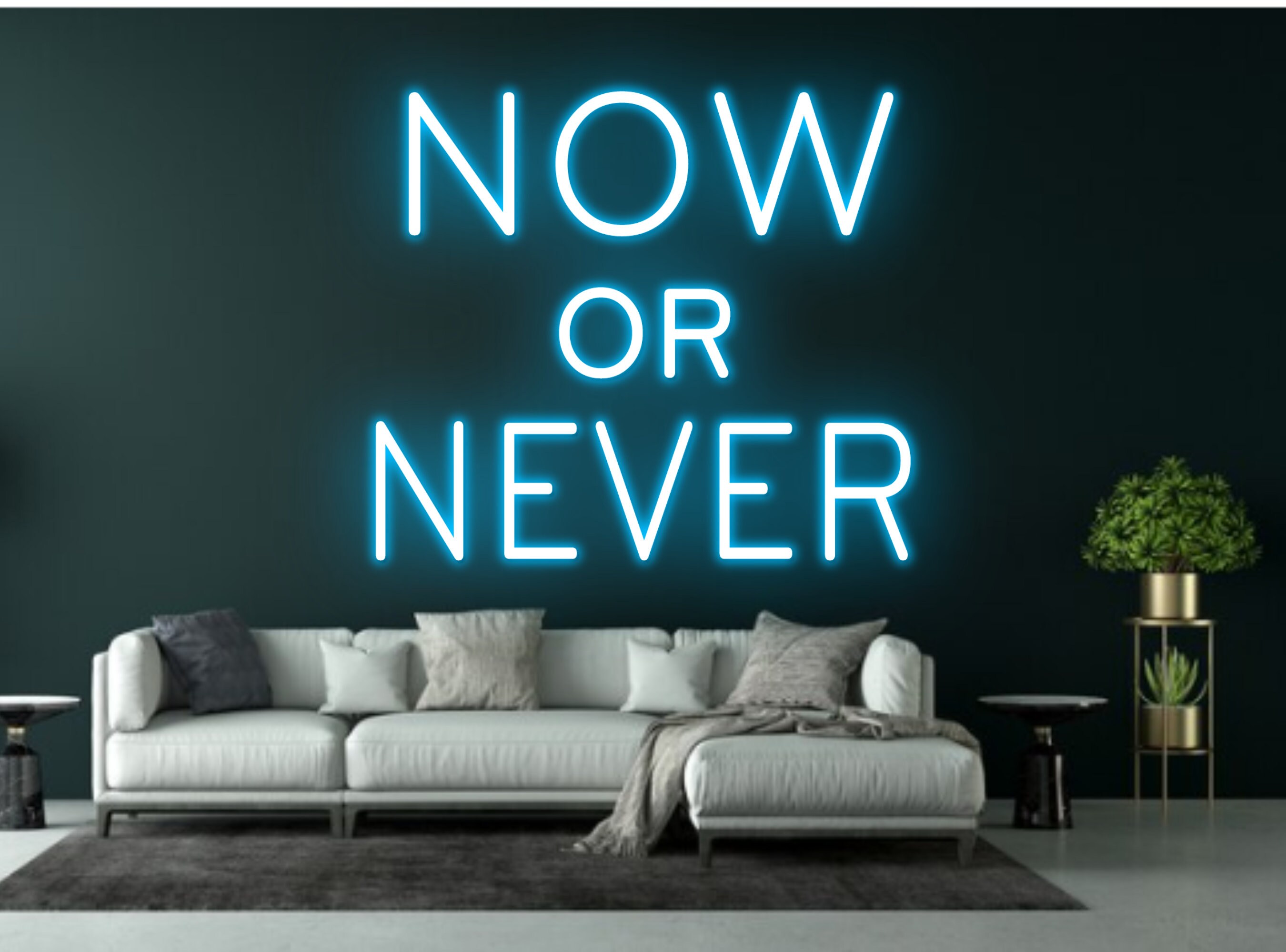 Now Or Never Neon Sign
