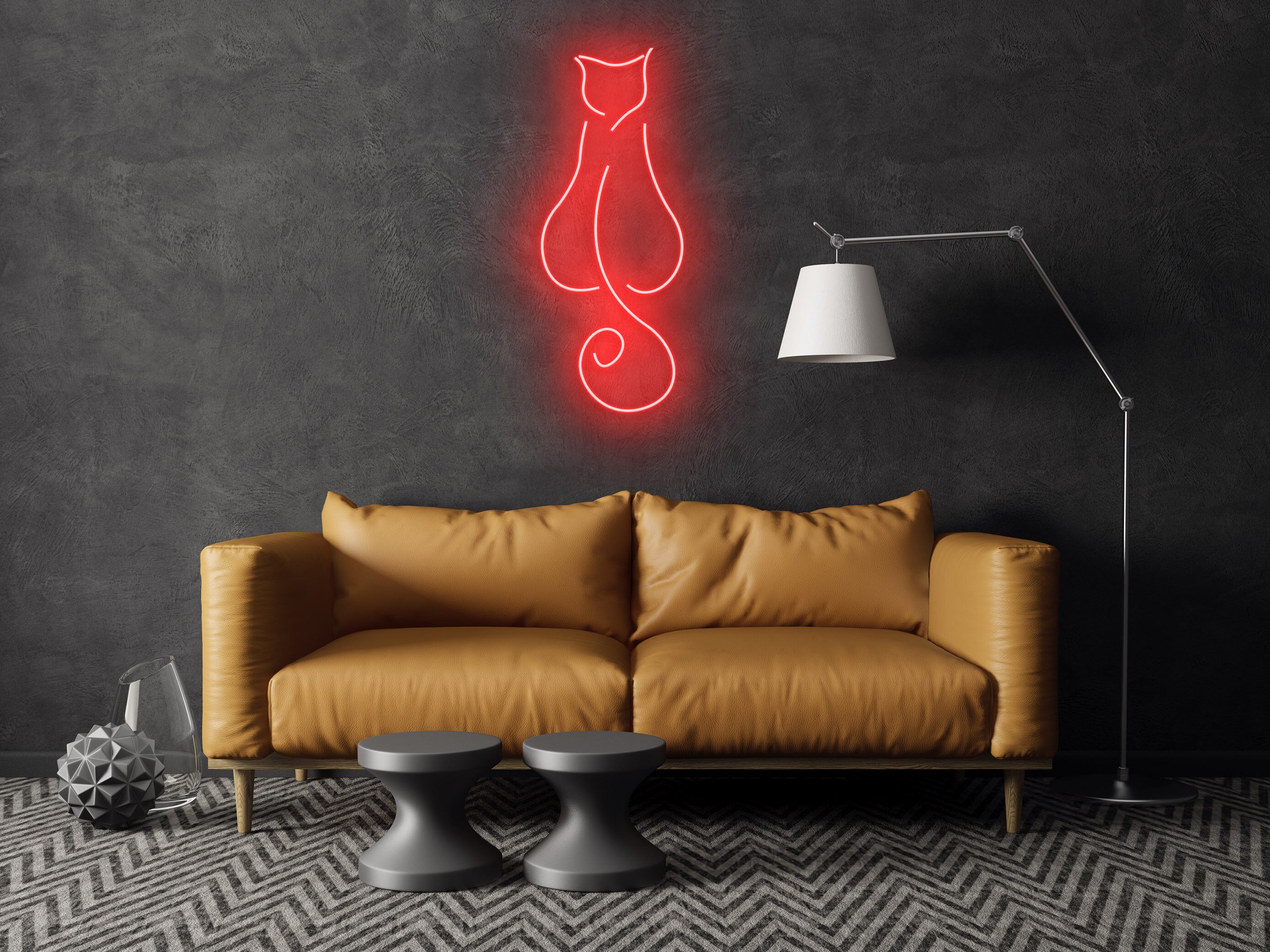 Cat Neon Signs Wall Decor