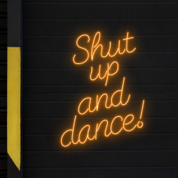 Shut Up And Dance Neon LED Sign Funny Quote Wall Decor