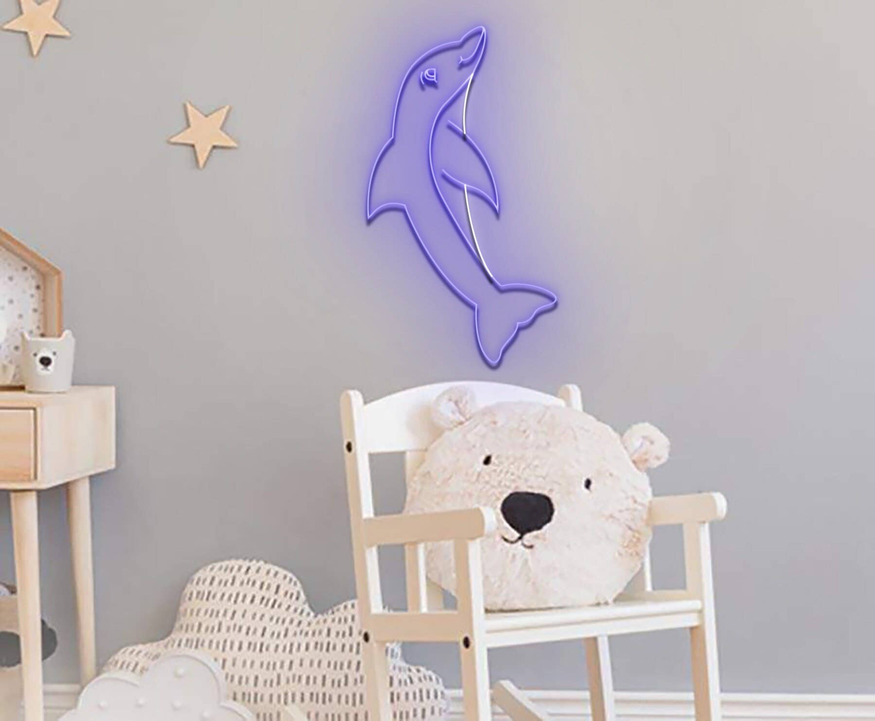 Dolphin Neon Sign Animal Sign Wall Decor