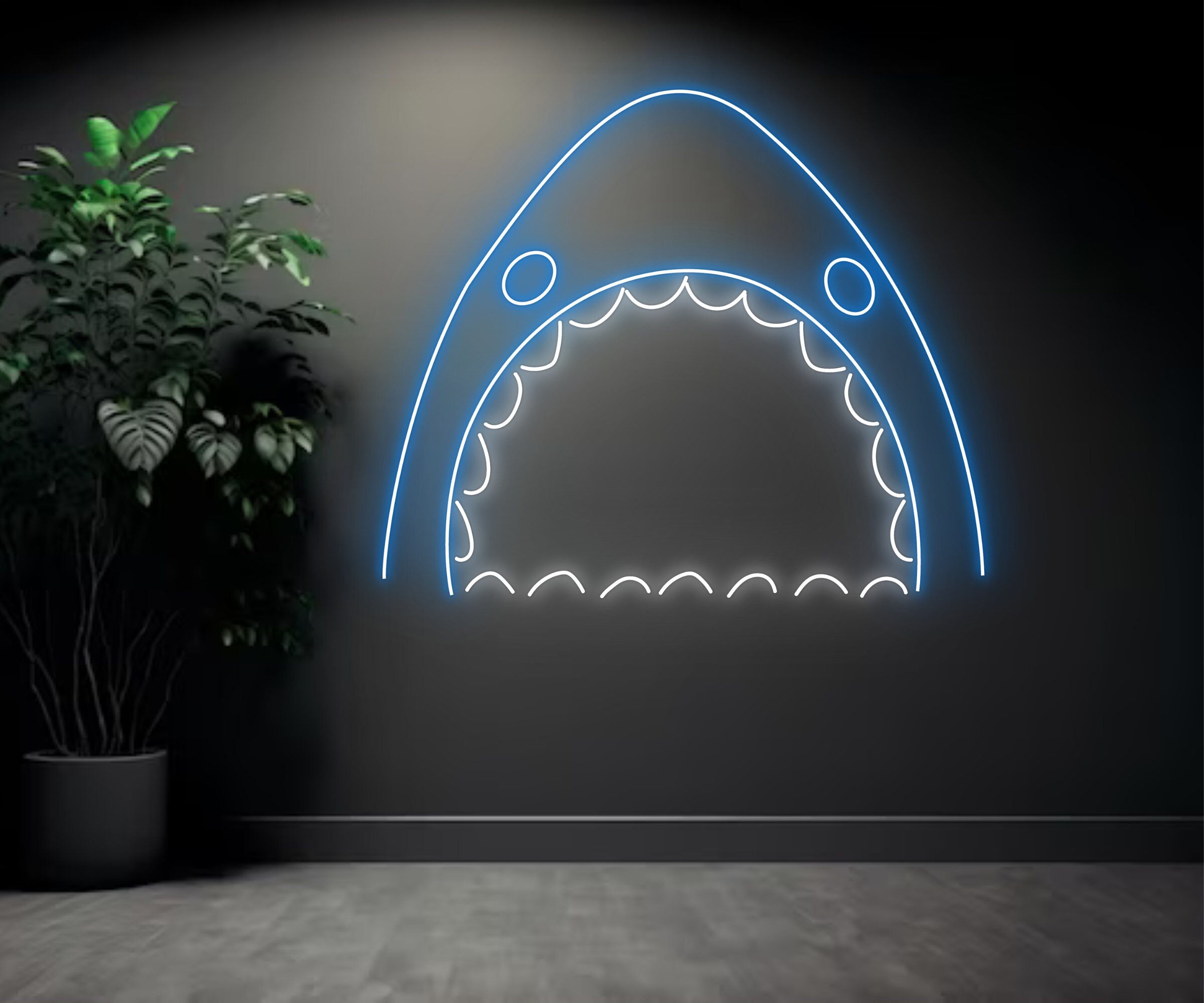 Shark Mouth Neon Sign