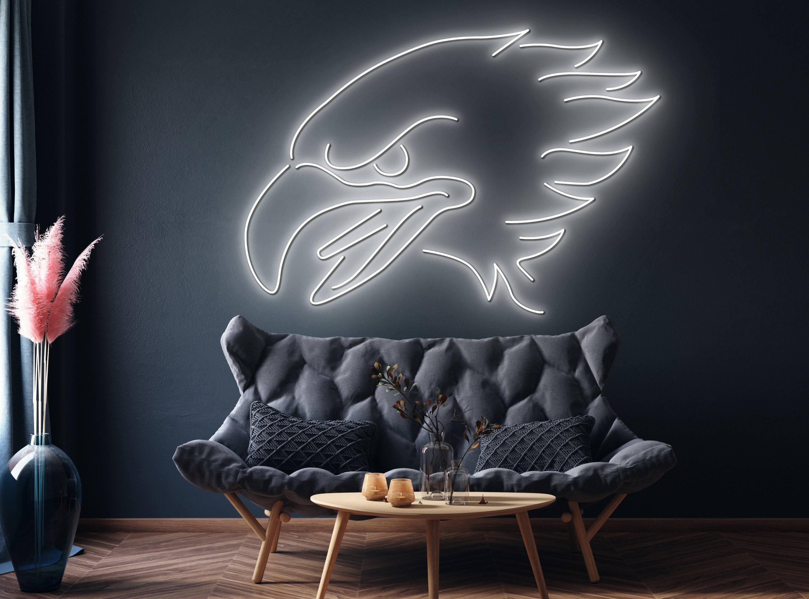 Head Eagle Neon Sign Wall Decor