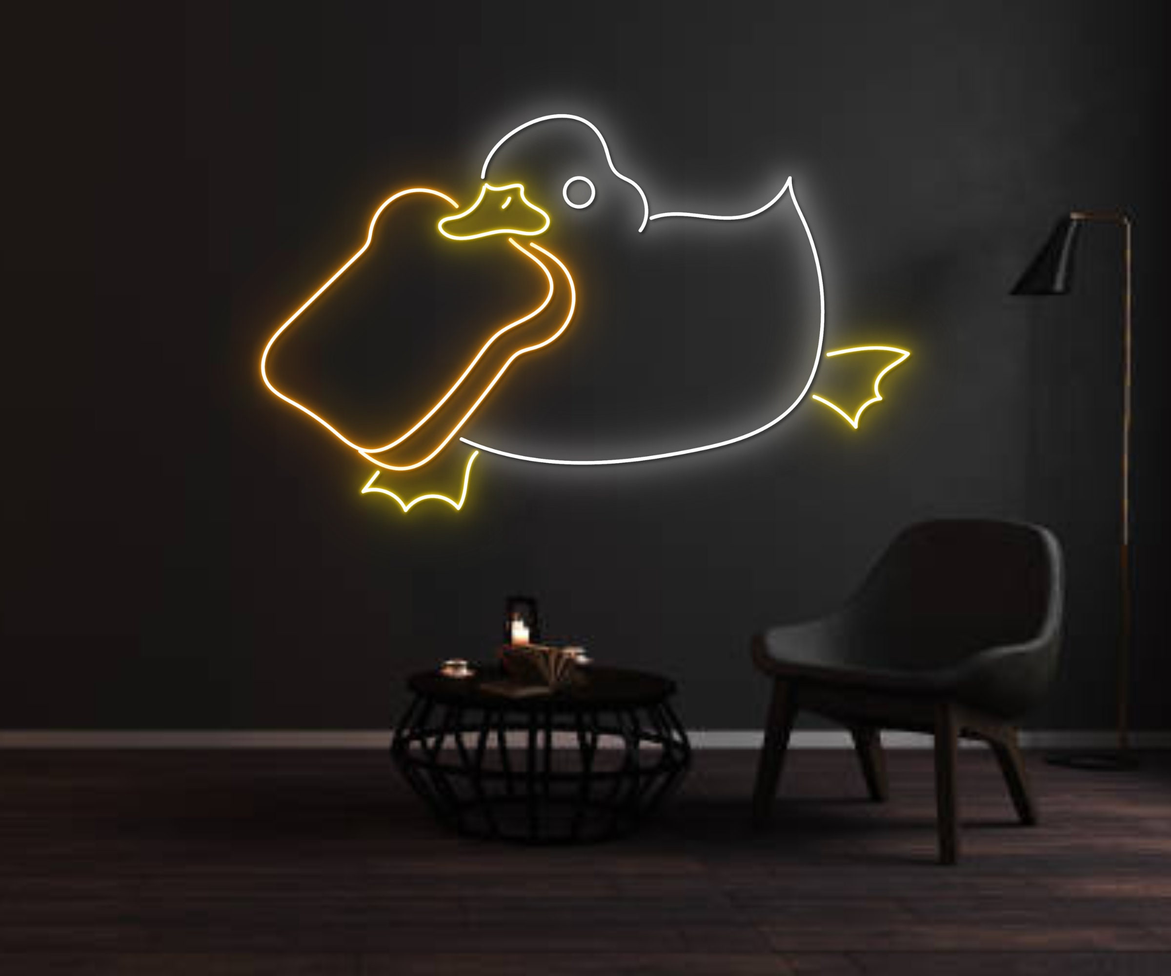 Duck Eat Sandwich Neon Sign