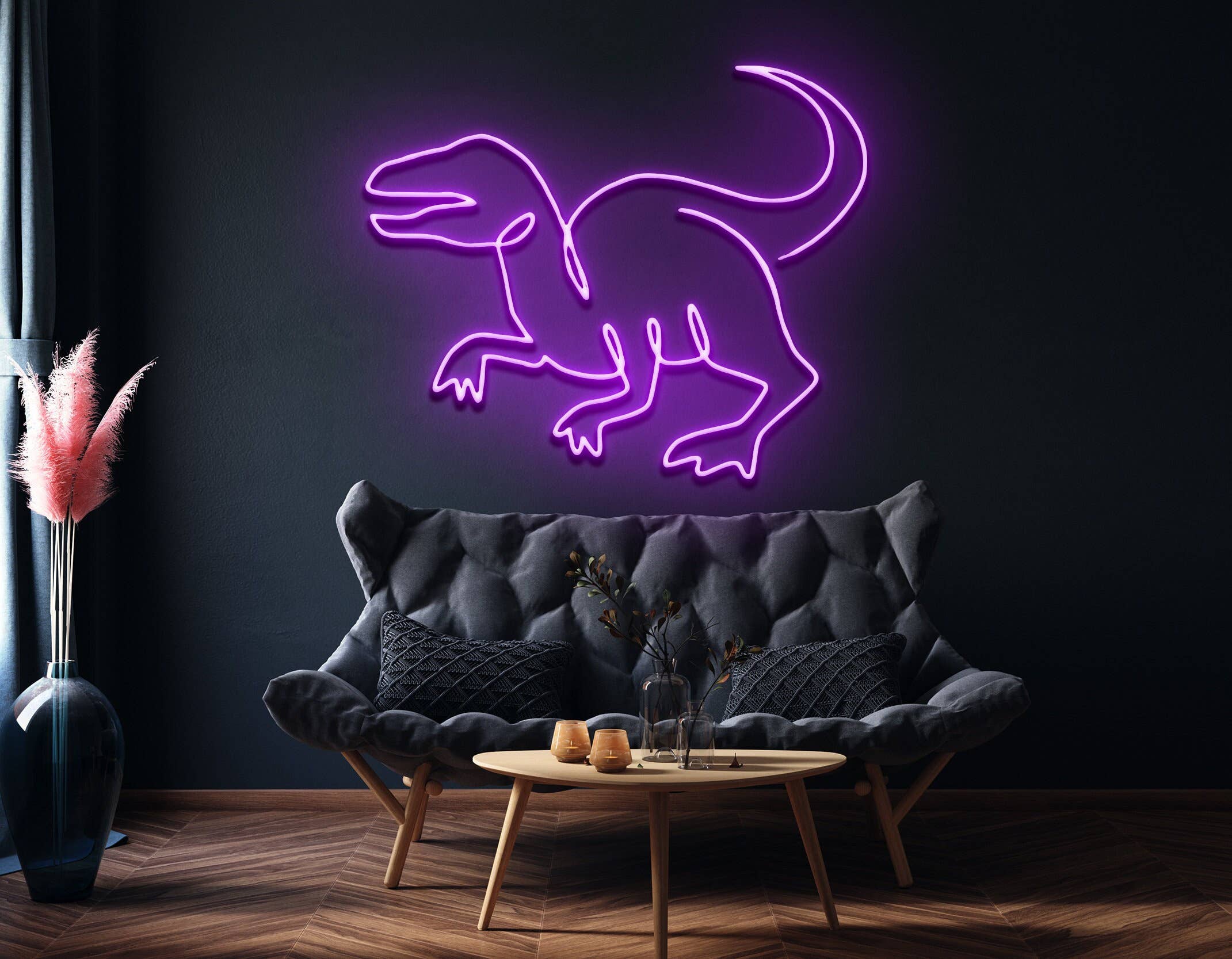 Dinosaur Neon Sign Animal Wall Decor