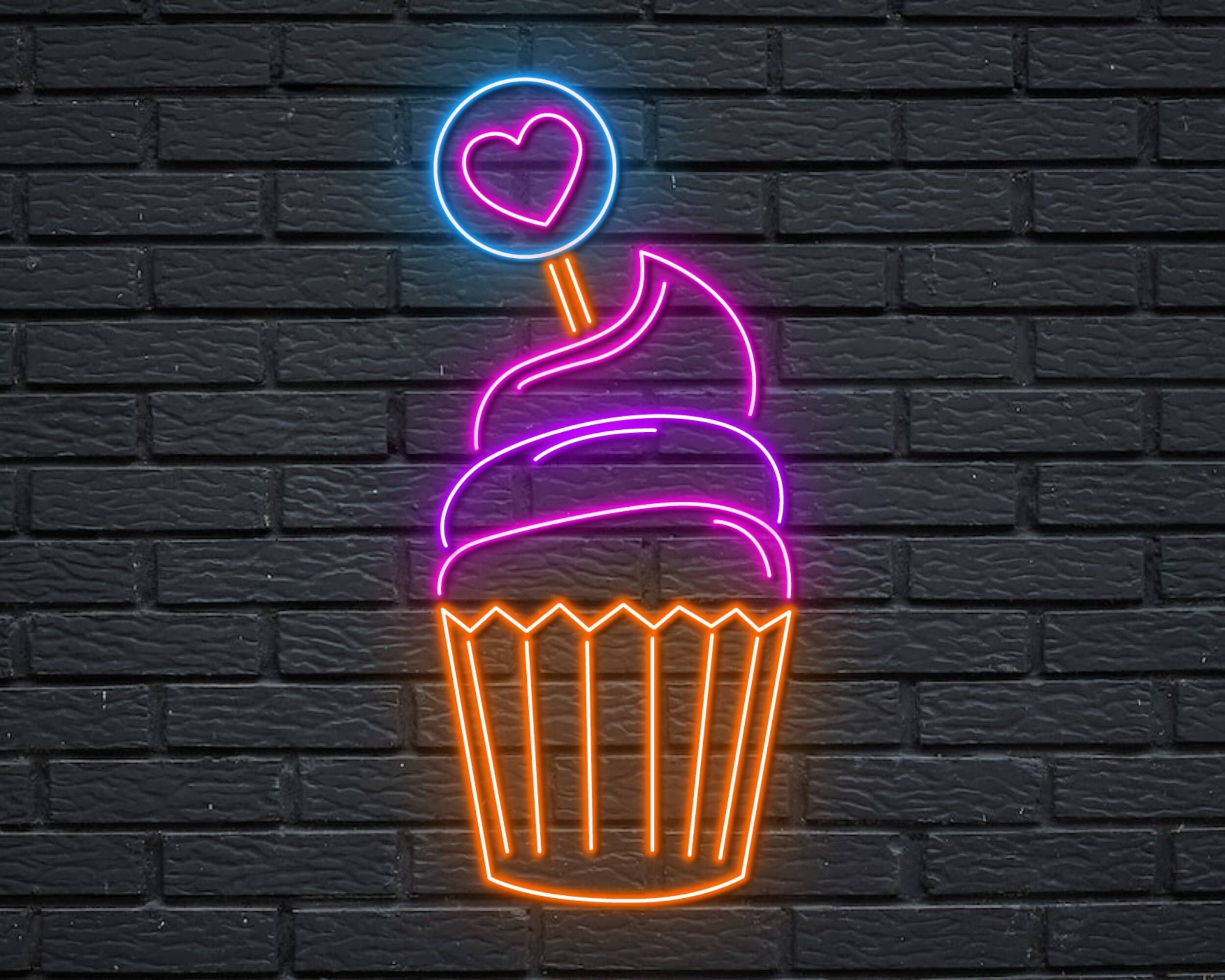 Ice Cream Neon Sign Ice Cream Store Wall Art Decor