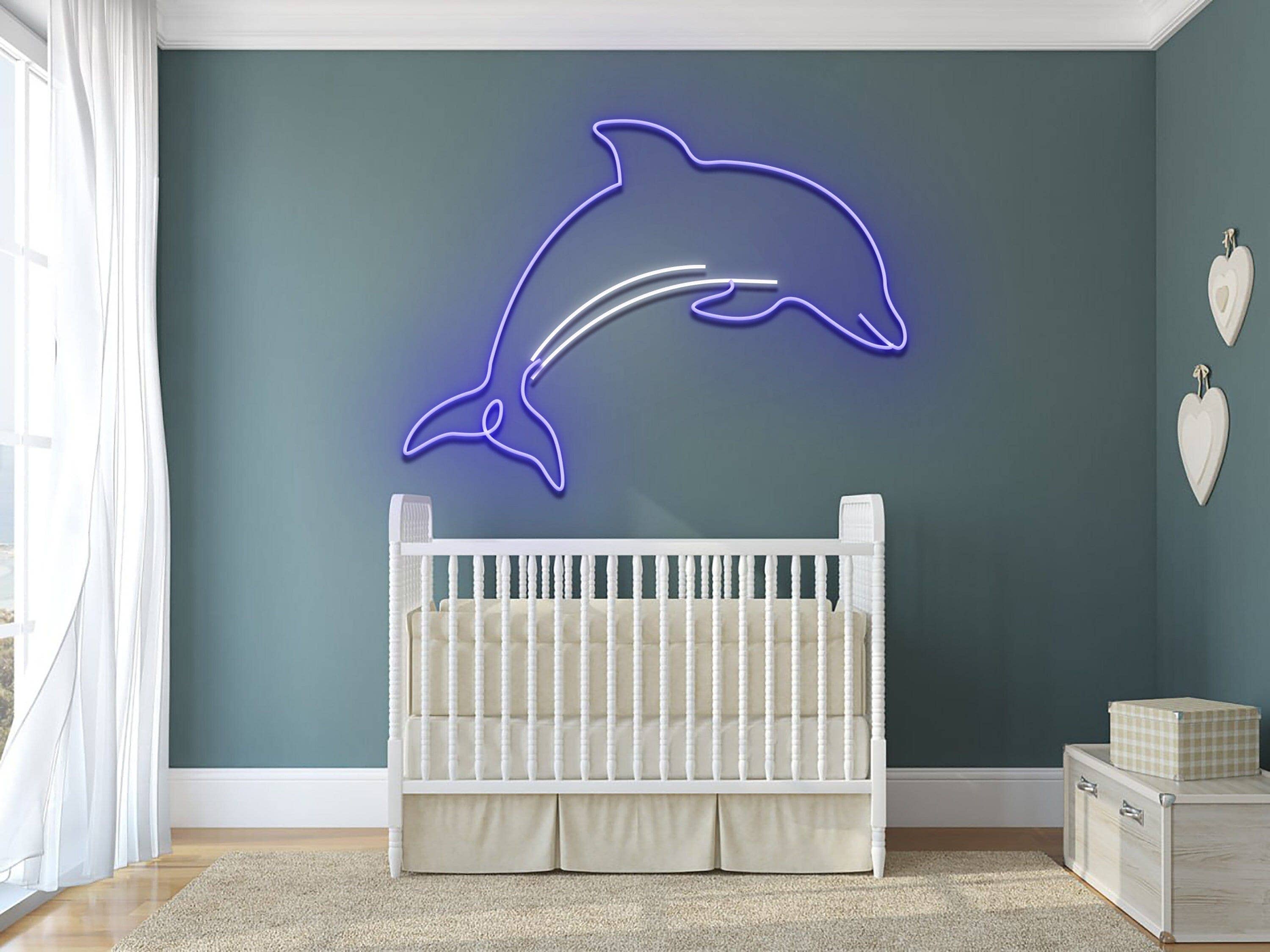 Dolphin Neon Sign Animal Art Sign Wall Decor