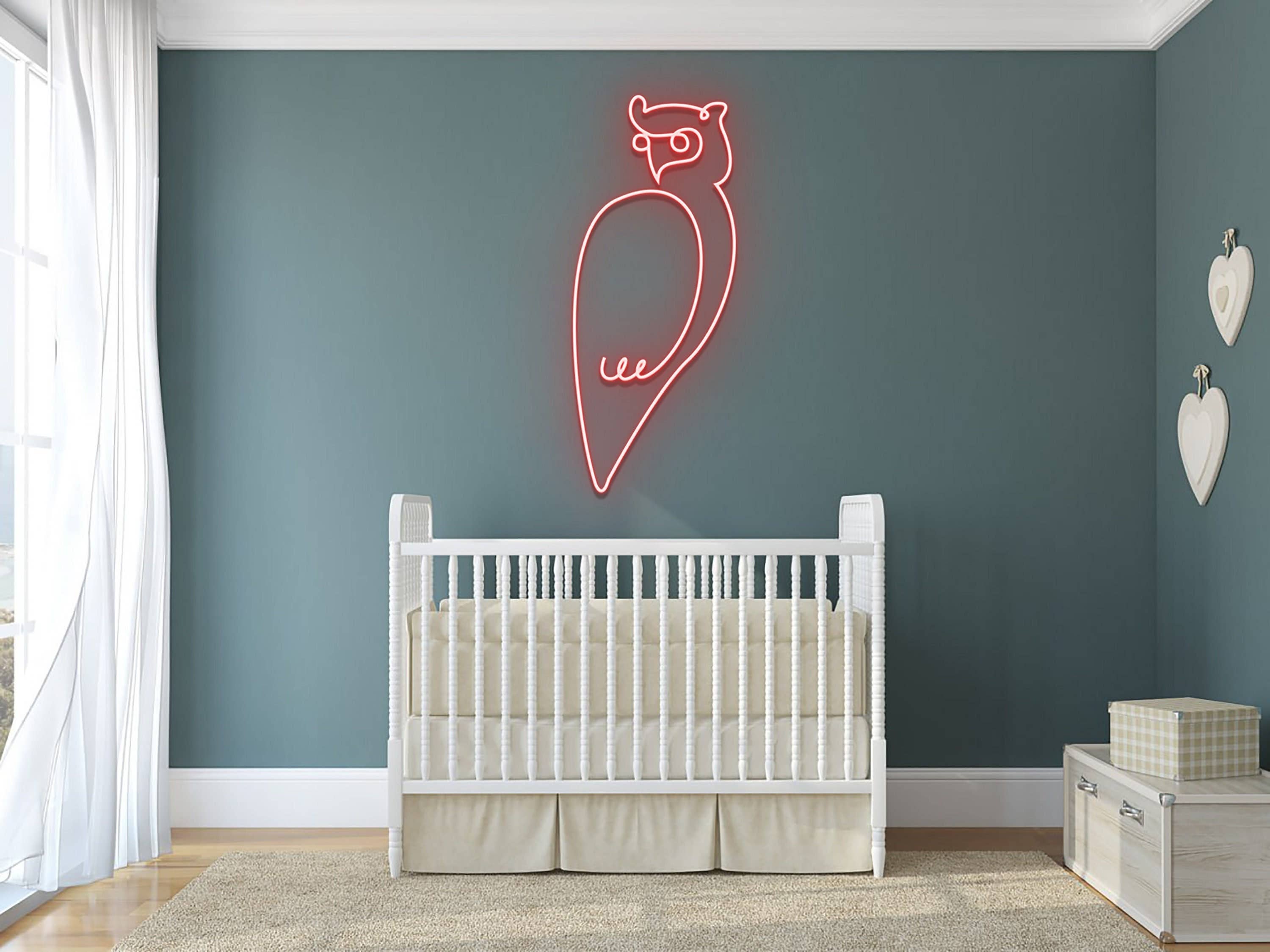 Owl Line Art Neon Signs Animal Wall Decor