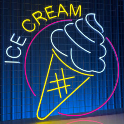 Ice Cream Neon Sign Ice Cream Store Decor Signboard