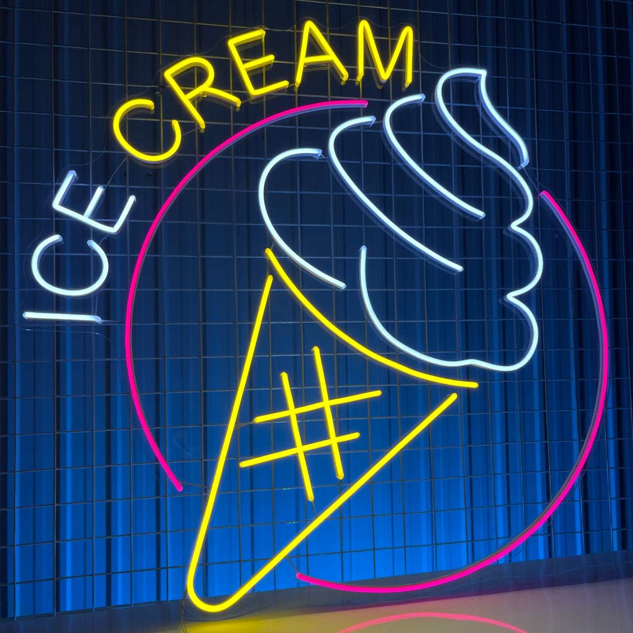Ice Cream Neon Sign Ice Cream Store Decor Signboard