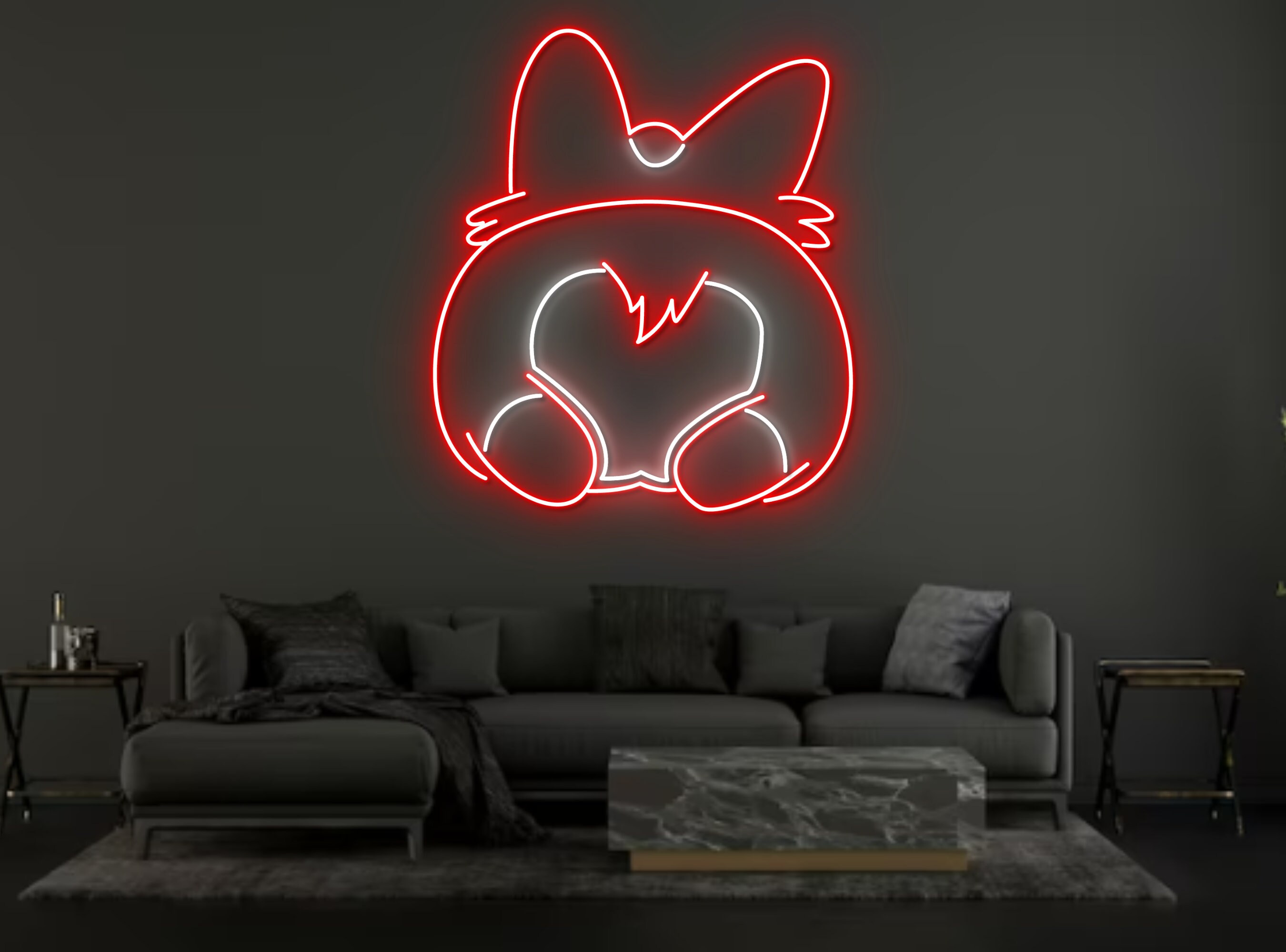 Cute Corgi Butt Neon Sign