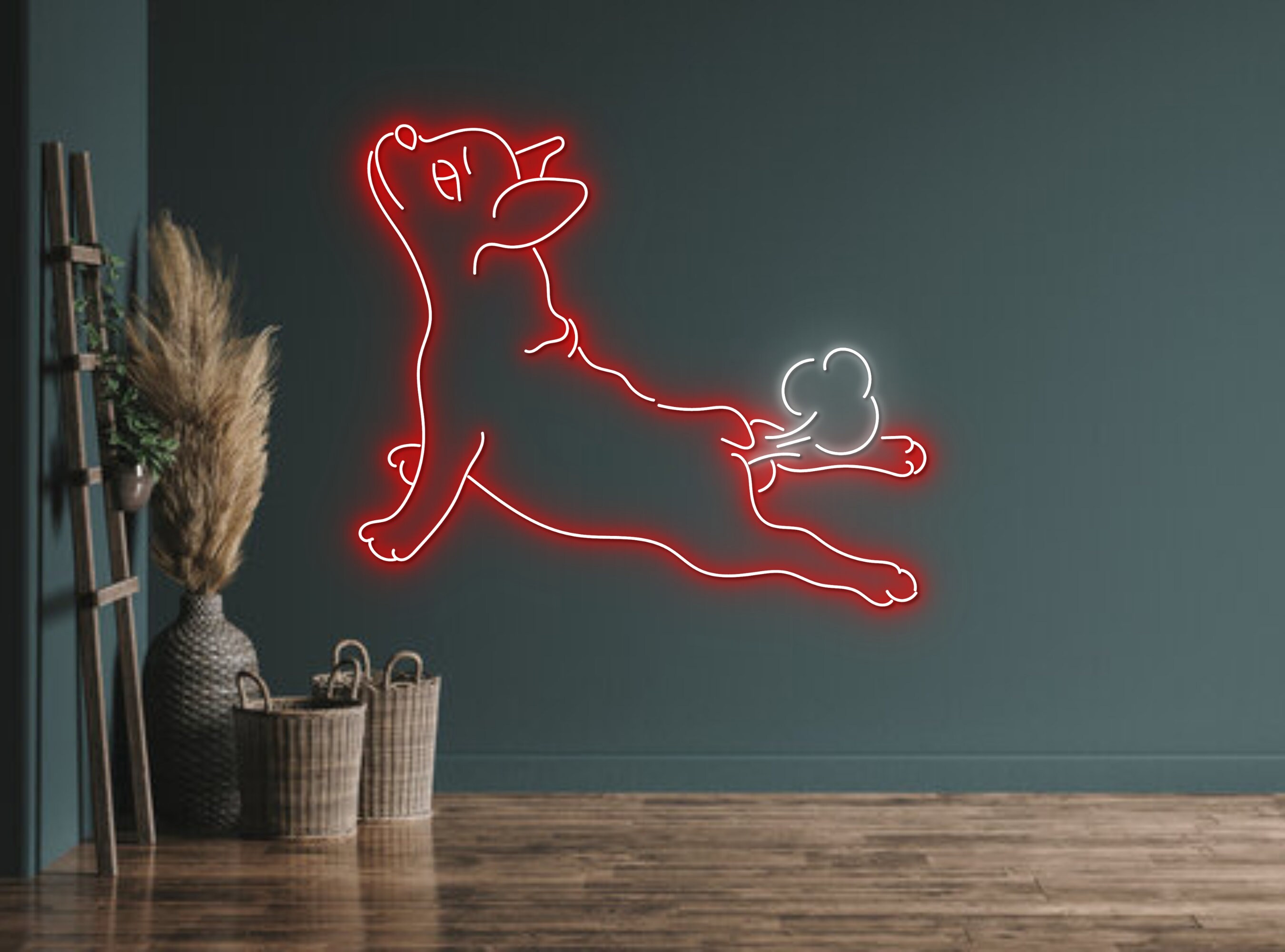 Farting Pug French Bulldog Neon Sign Decoration Gift
