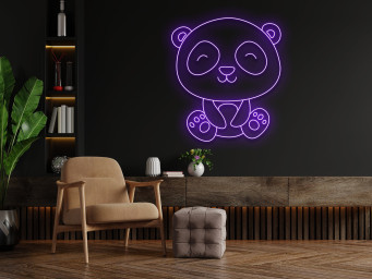 Panda Neon Sign Decor Gift