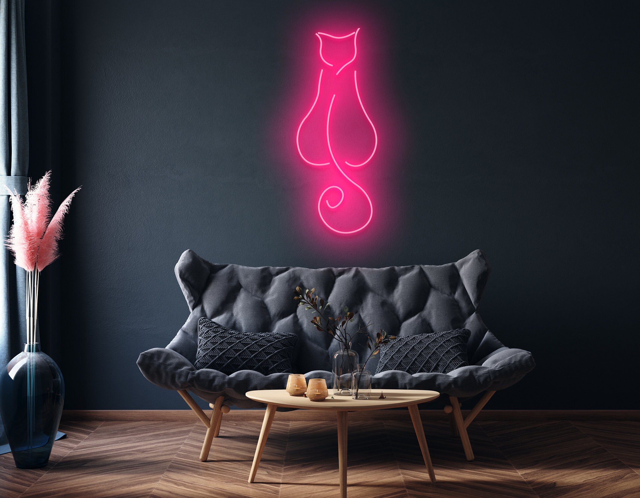 Cat Neon Signs Wall Decor
