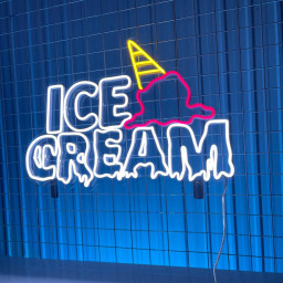 Ice Cream Neon Sign Ice Cream Parlor Decor hanging