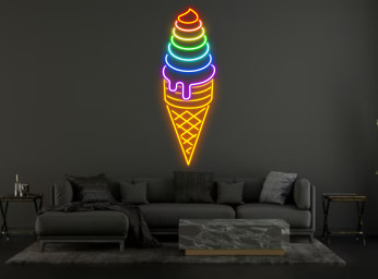 Ice Cream Neon Sign Wall Art Signage