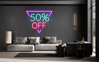 Sale Off Neon Sign Business Wall Decor