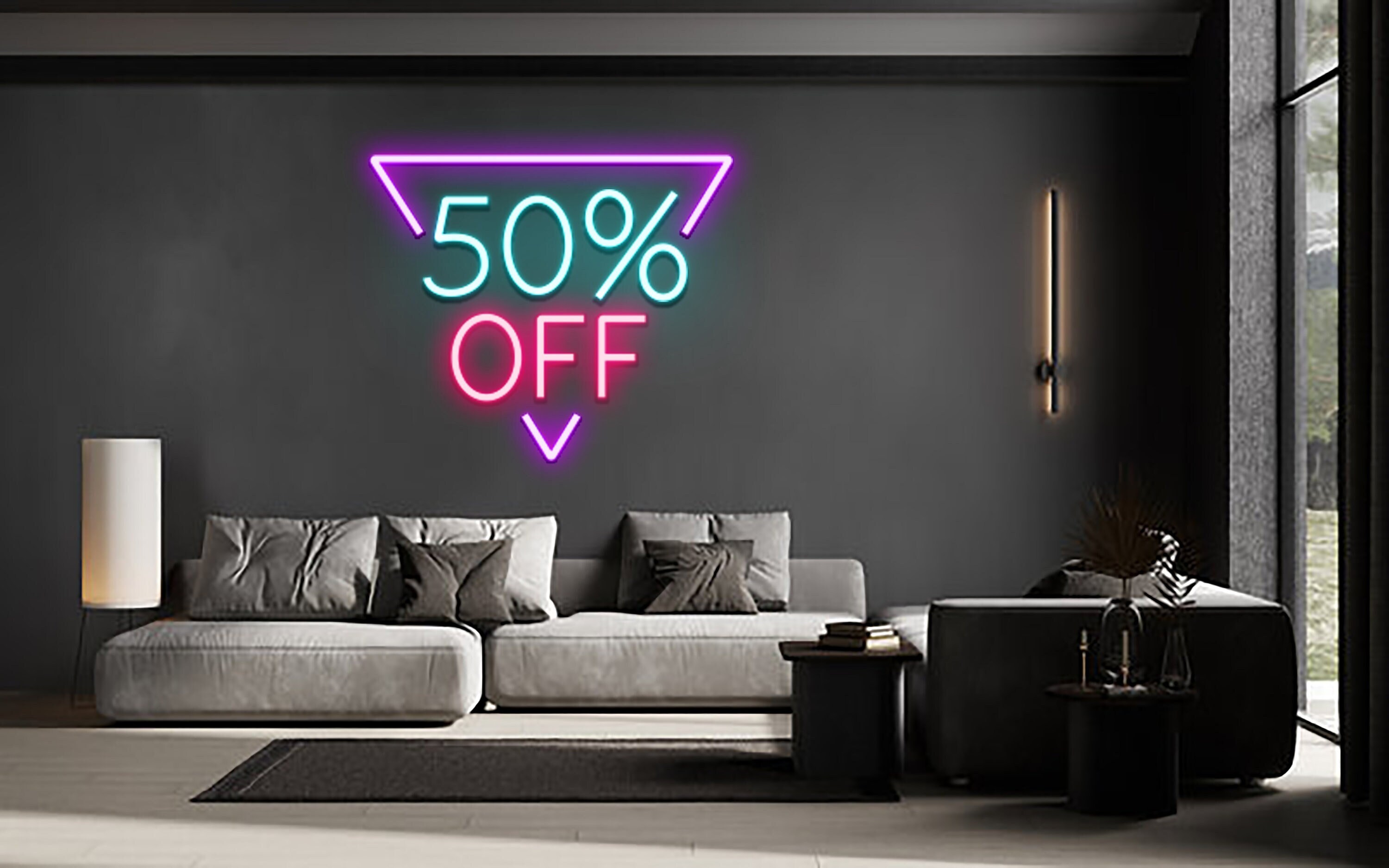 Sale Off Neon Sign Business Wall Decor