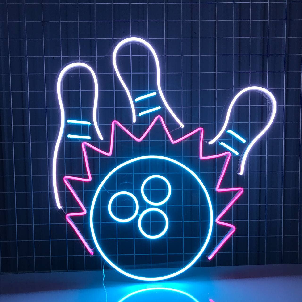 Bowling Ball Neon Sign Bowling Game Store Decor Signboard