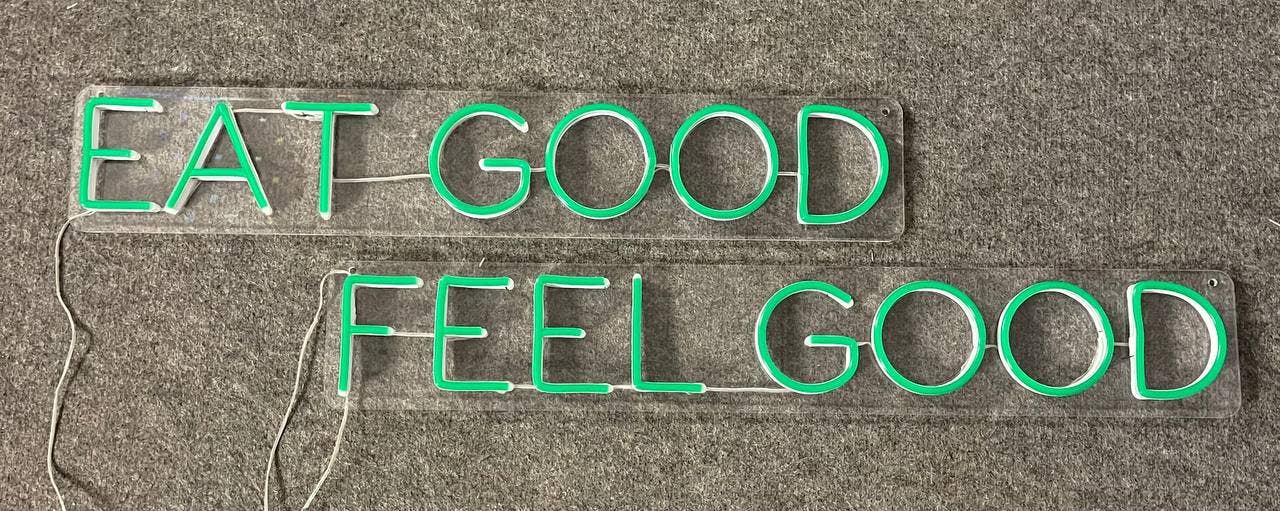 Eat Good Feel Good Neon Sign Long-lasting Wall Decor