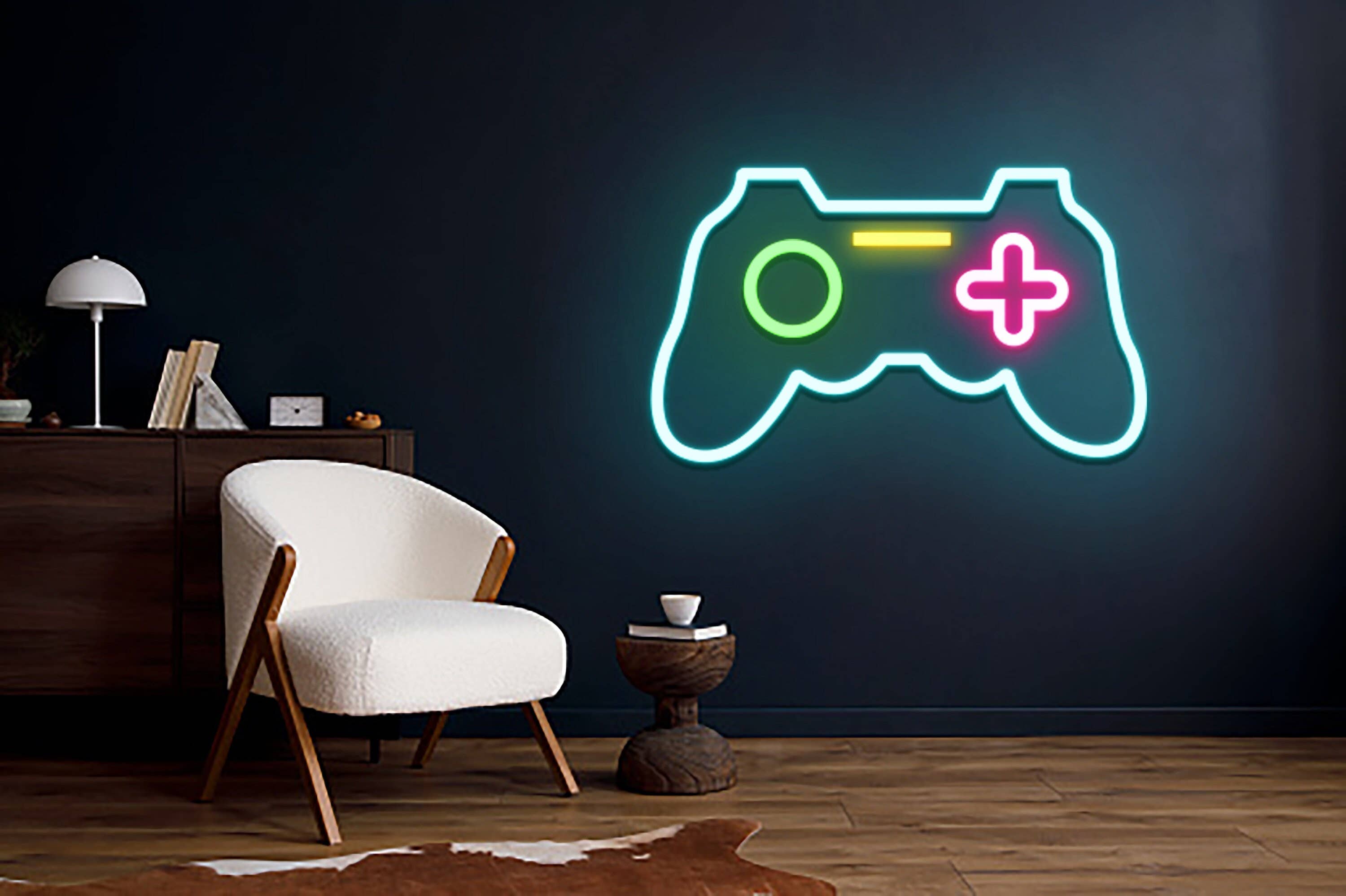 Game Console Neon Sign Gaming Zone Room Decor