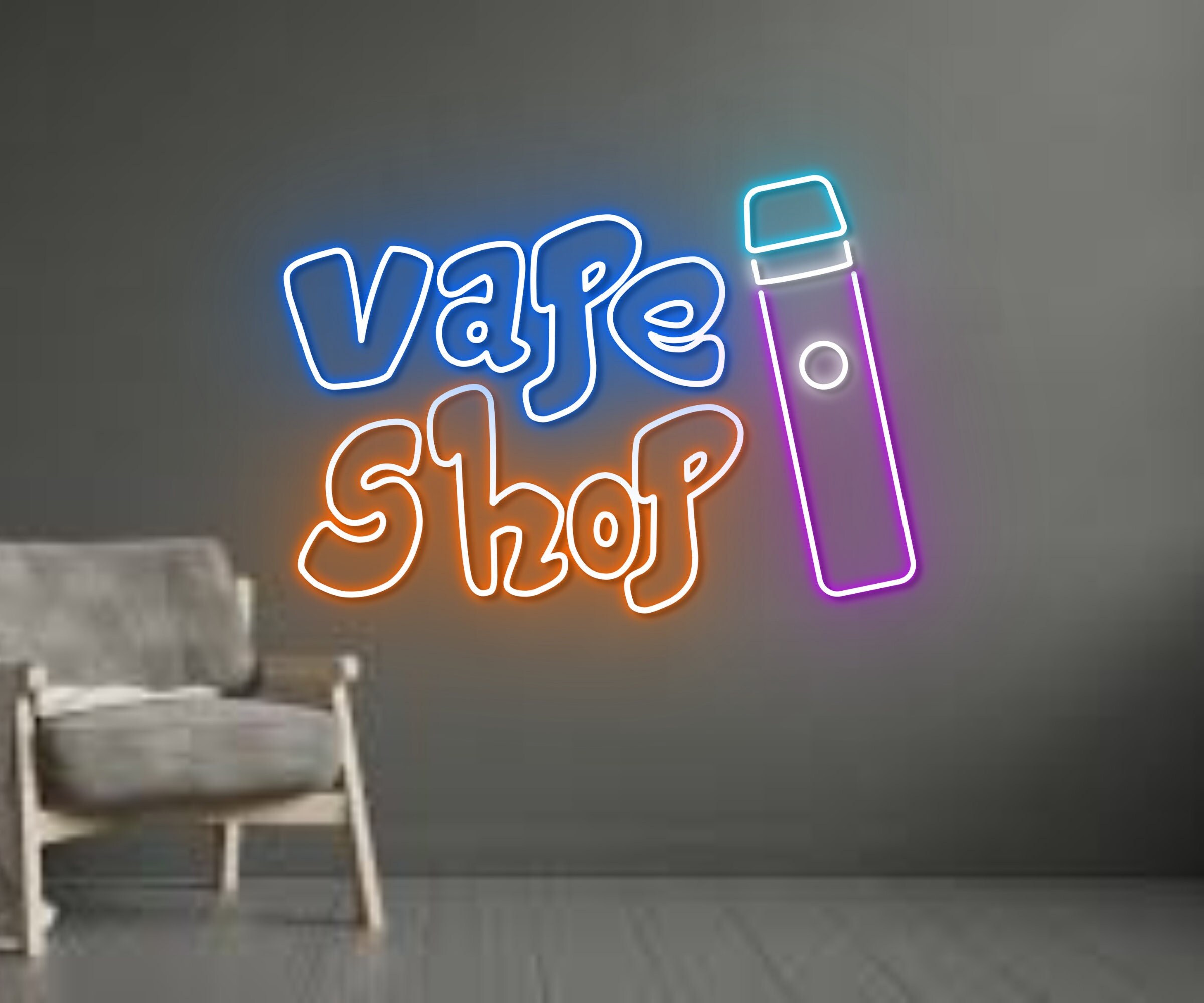 Vape Shop Smoking Display Neon Sign Smoking Shop Decor