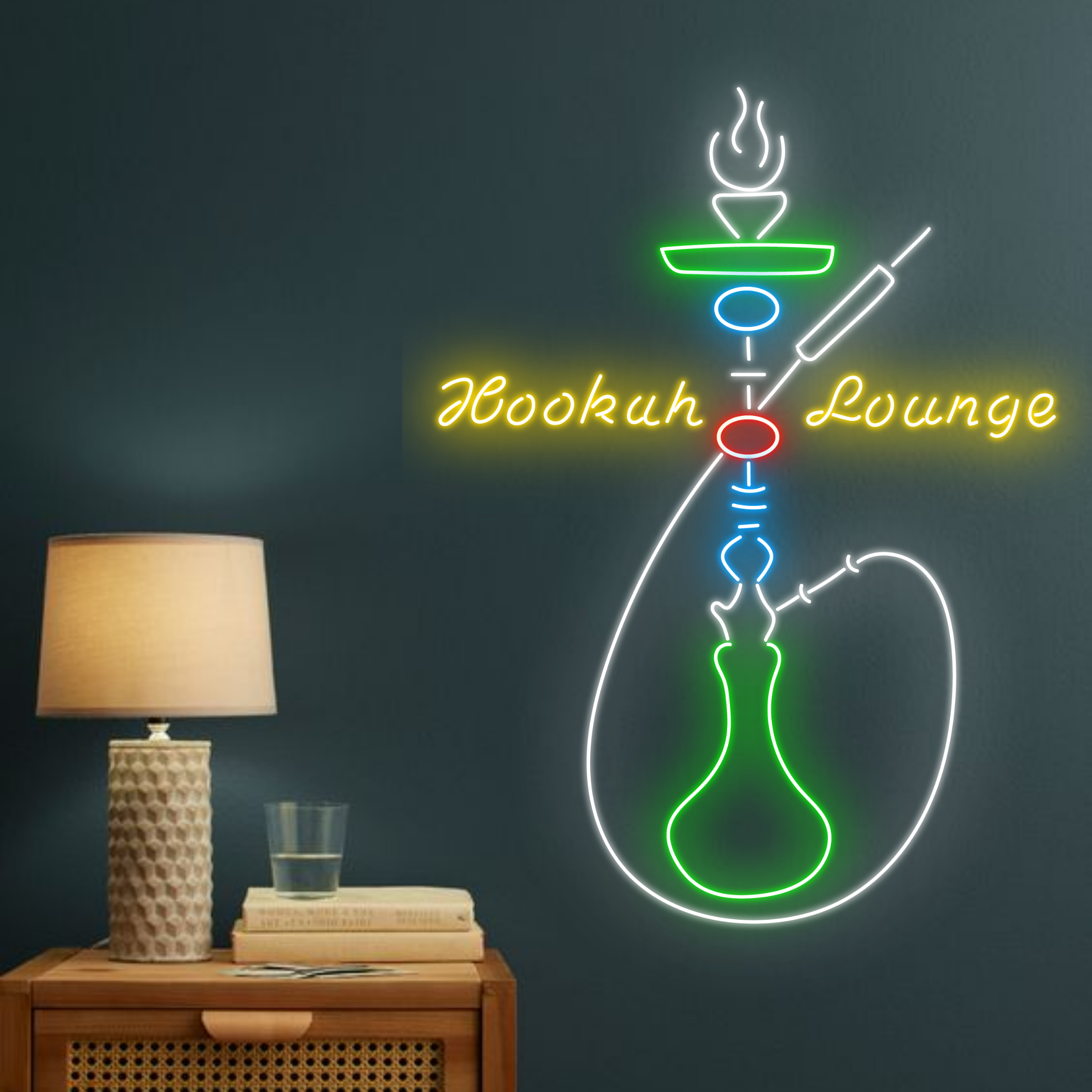 Bar Lounge Neon Sign Smoking Decor Gift