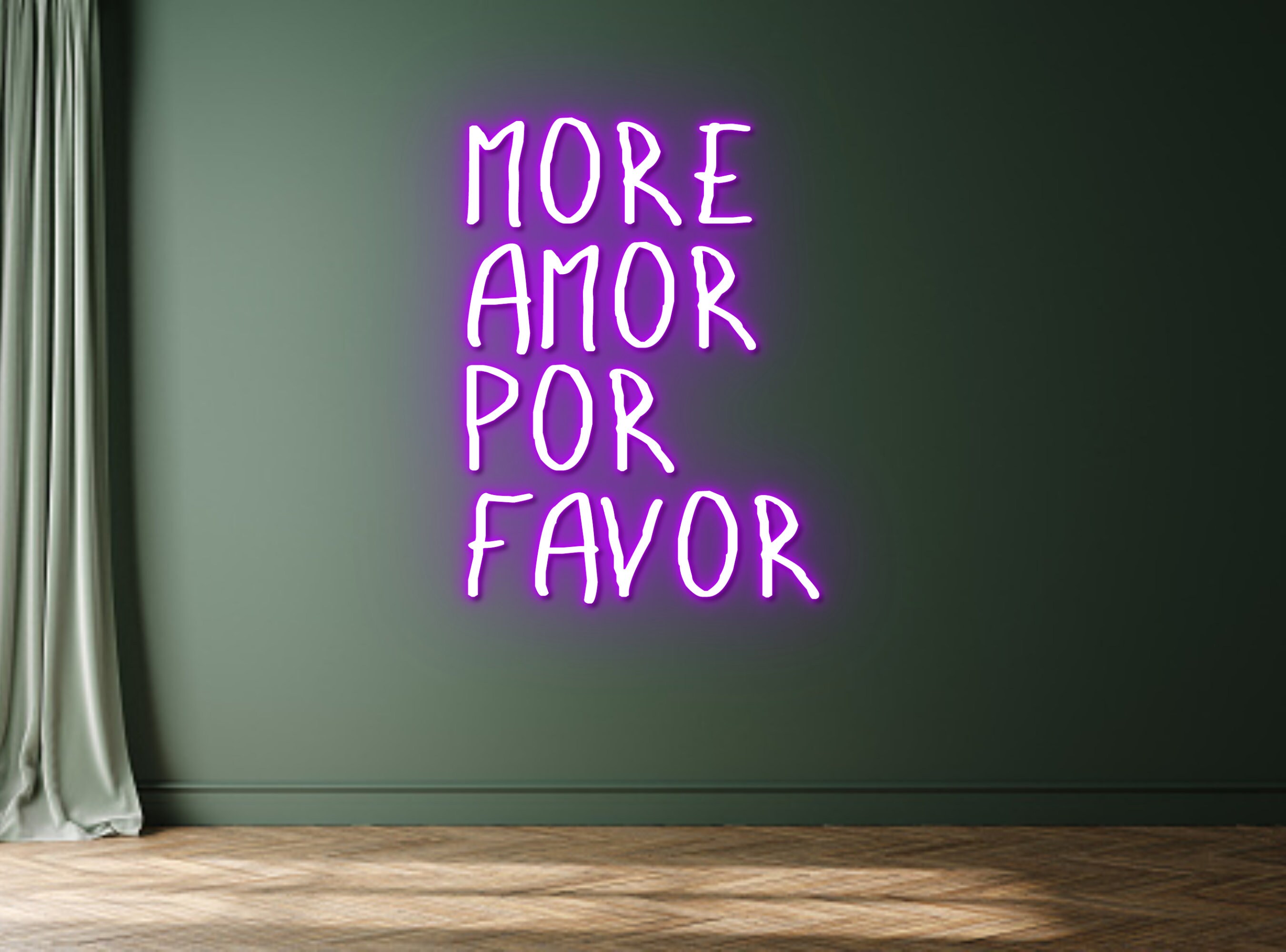 More Amor Por Favor Neon Sign