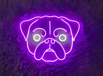 Pug Face Animal Signs