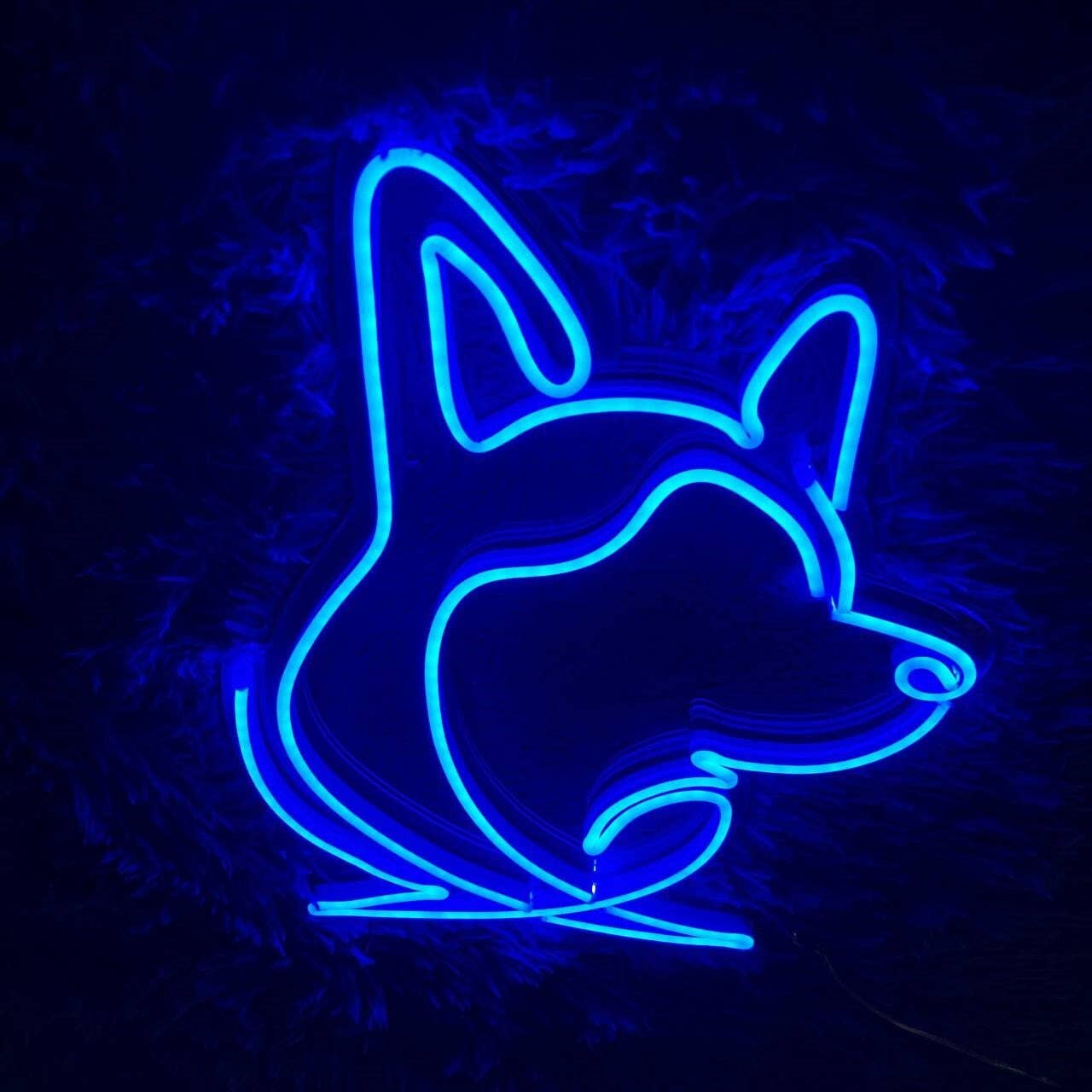Dog Lying Side Neon Sign Animal Pet Wall Art Lights Decor