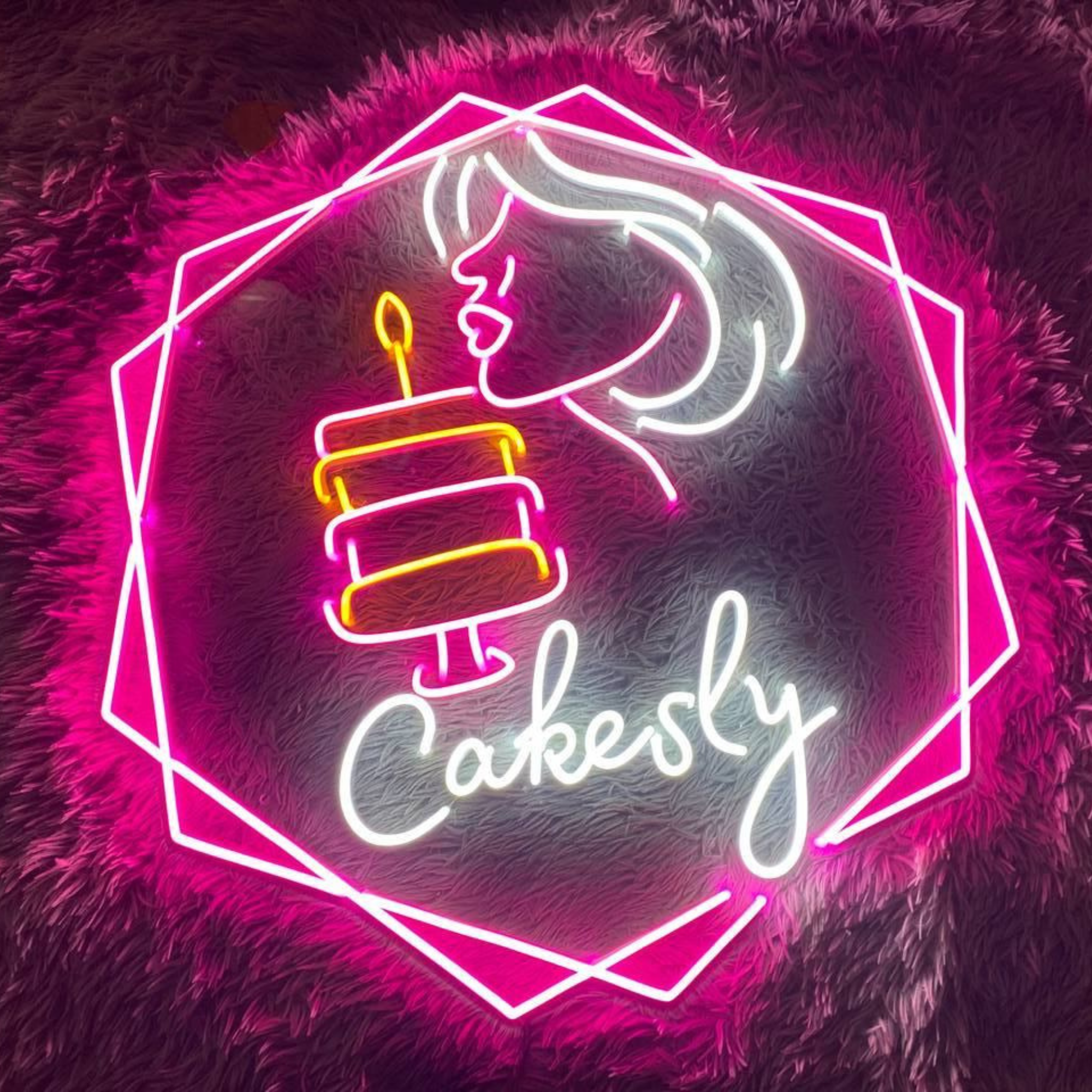 Custom Heart Logo Neon Sign Shop Wall Decor Signboard