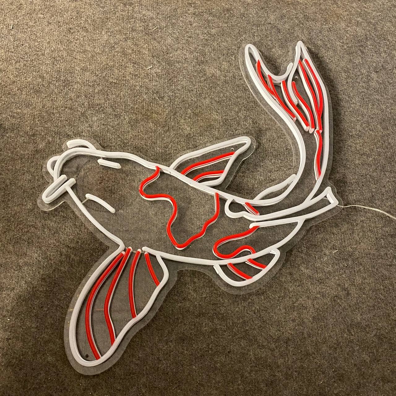 Multi-color KOI Fish Neon Sign Long-lasting Wall Art Decor