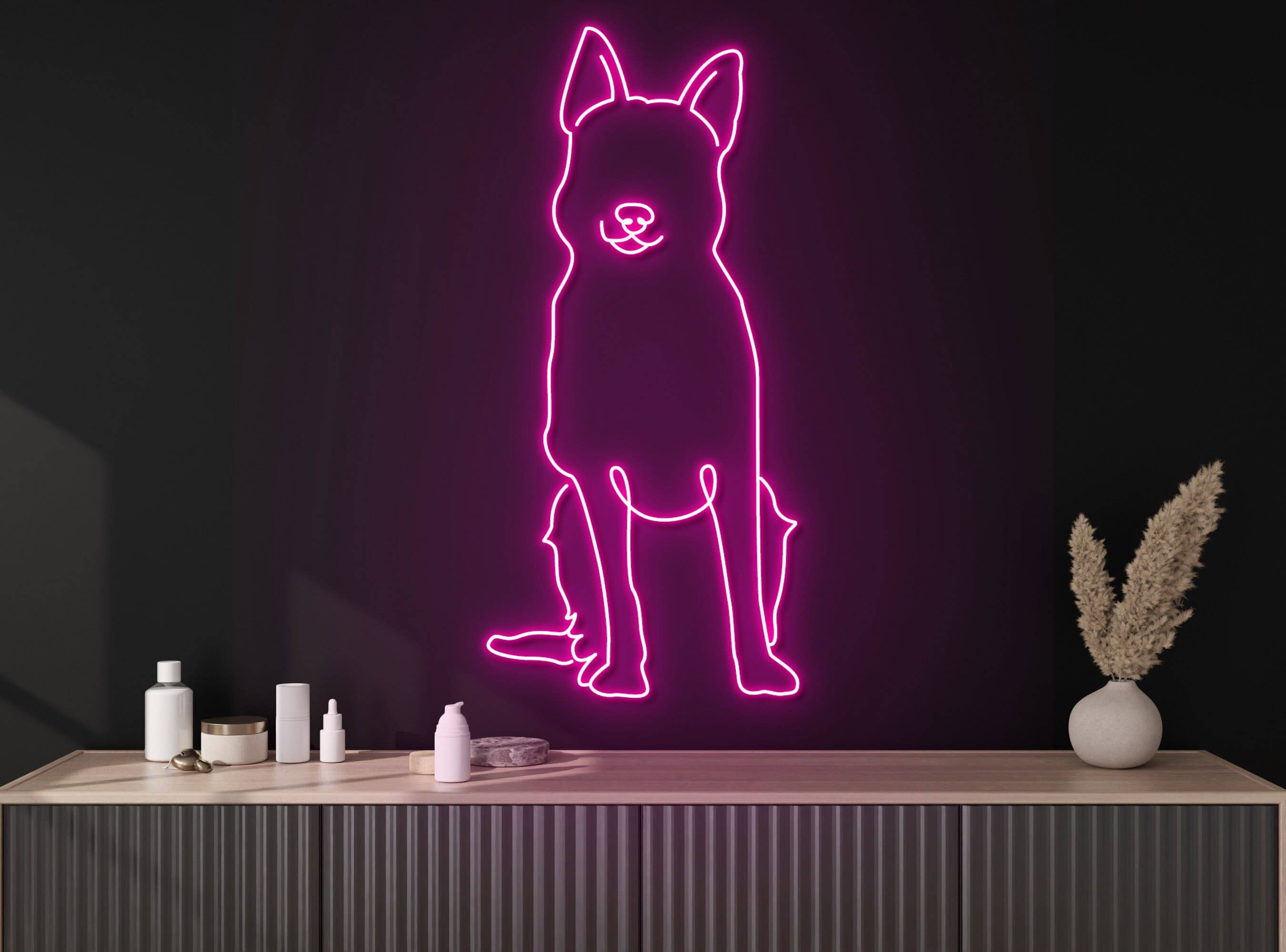 Shepherd Dog Neon Sign Pet Animal Decor