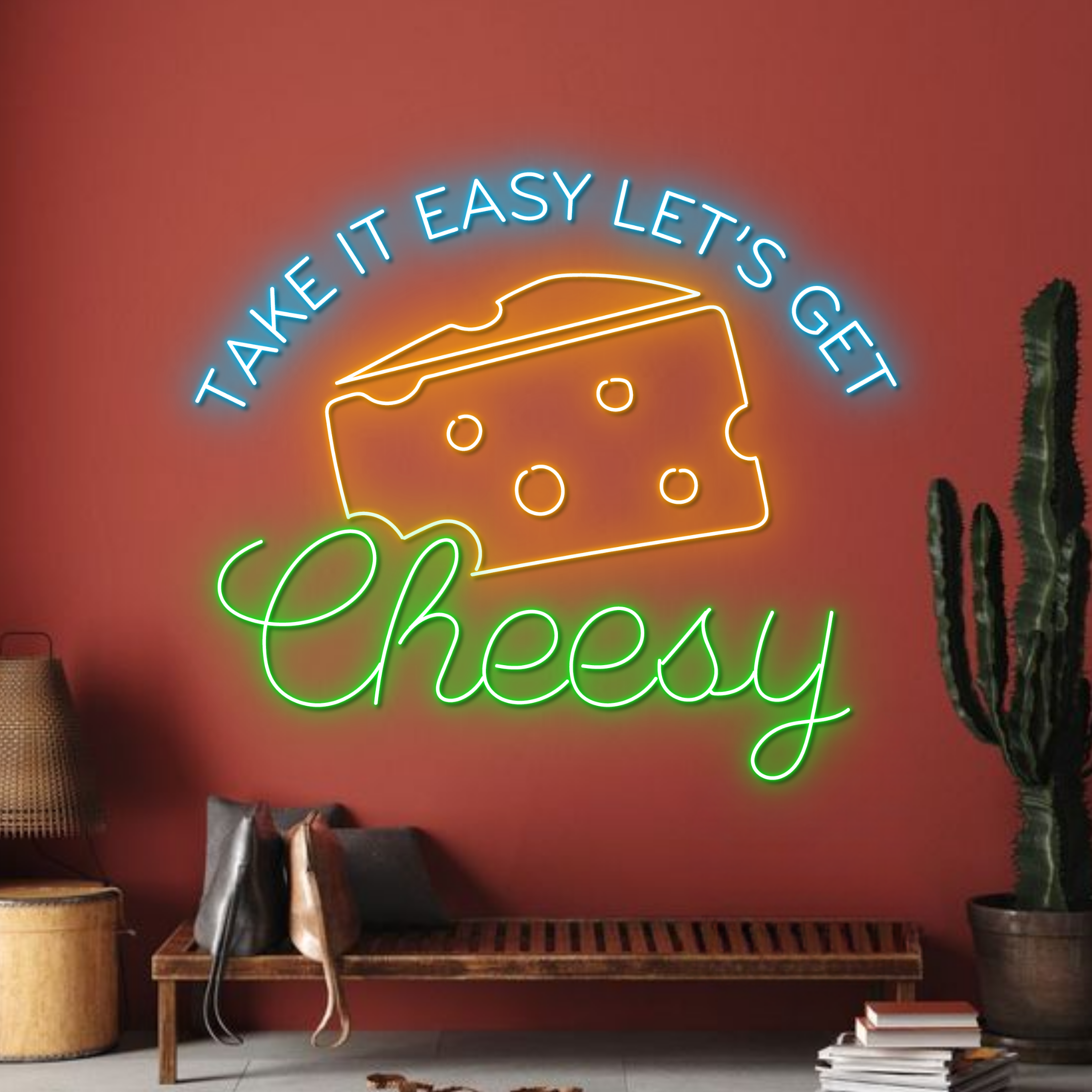 Cheesy Neon Signs Cheese Store Long-lasting Wall Decor