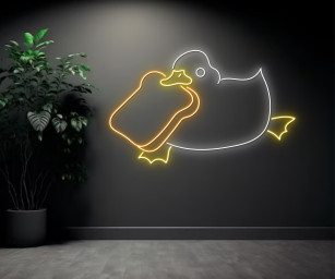 Duck Eat Sandwich Neon Sign