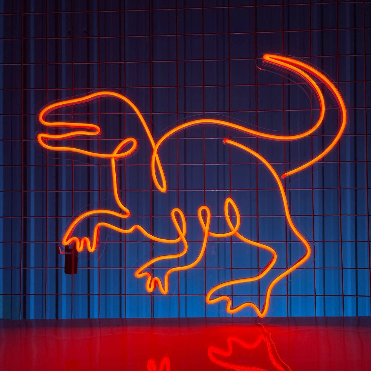 Dinosaur Neon Sign Animal Wall Decor