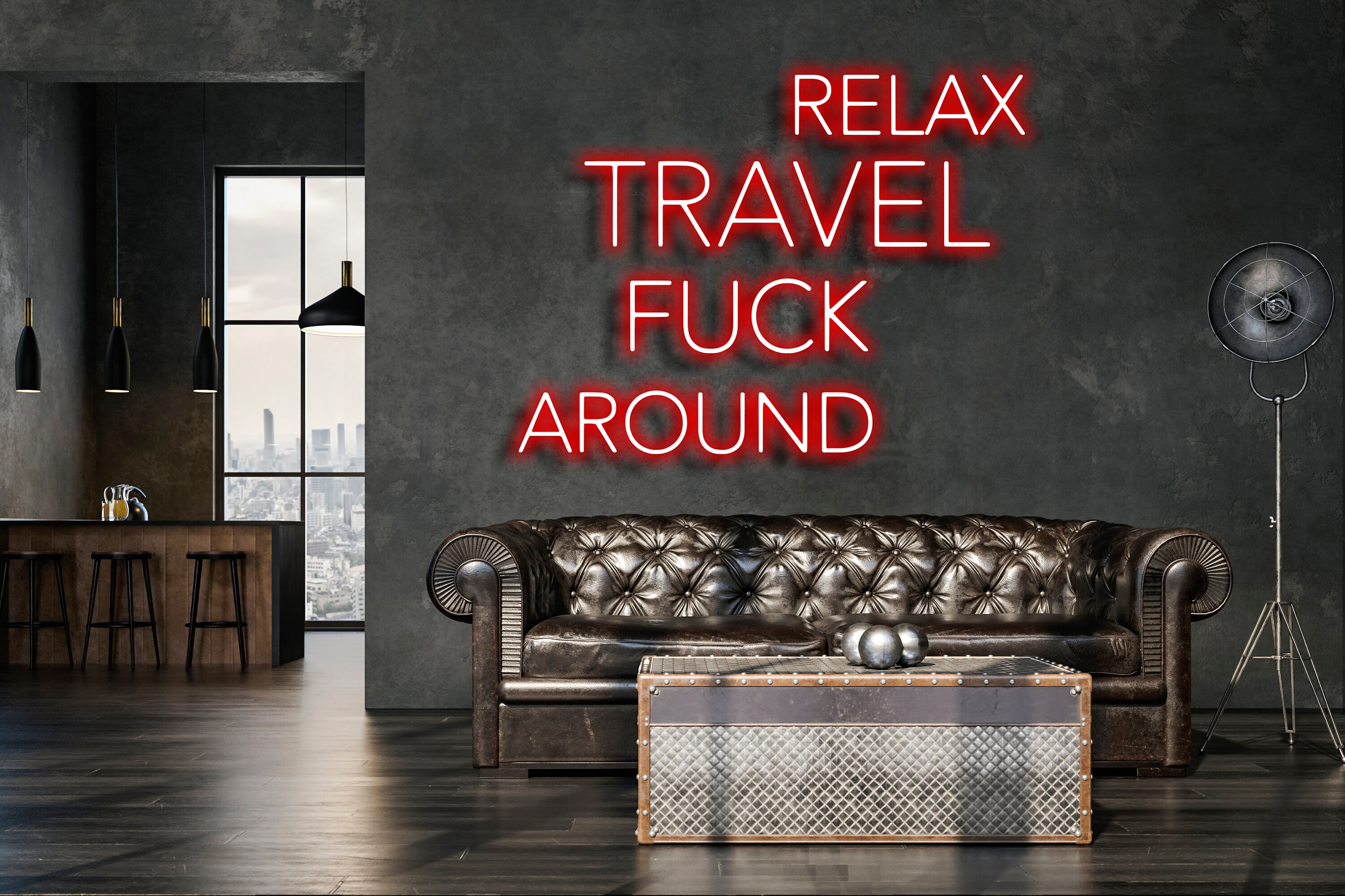 Relax Travel F*ck Around Neon Signs