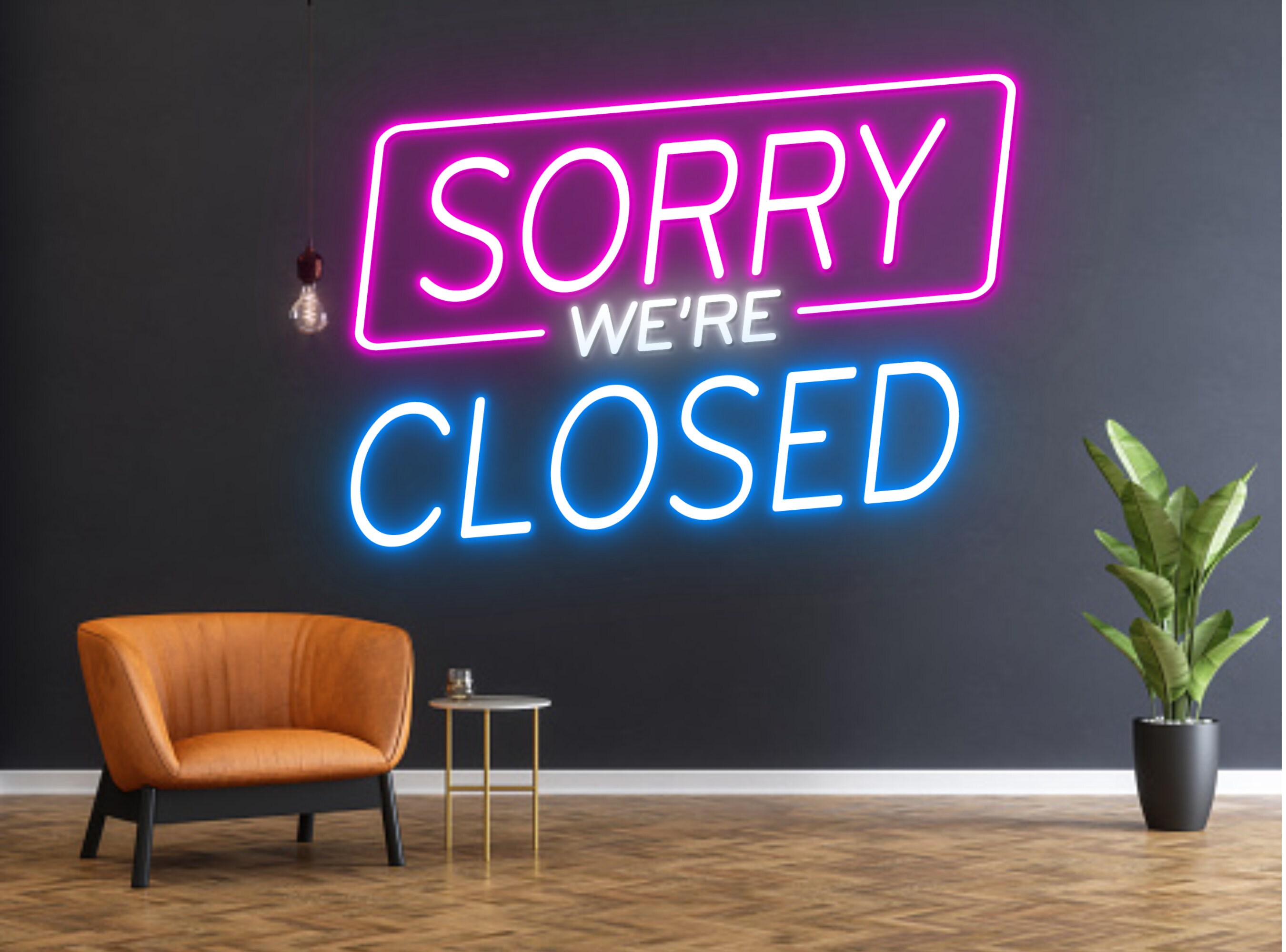 Sorry We Are Close Business Neon Signs