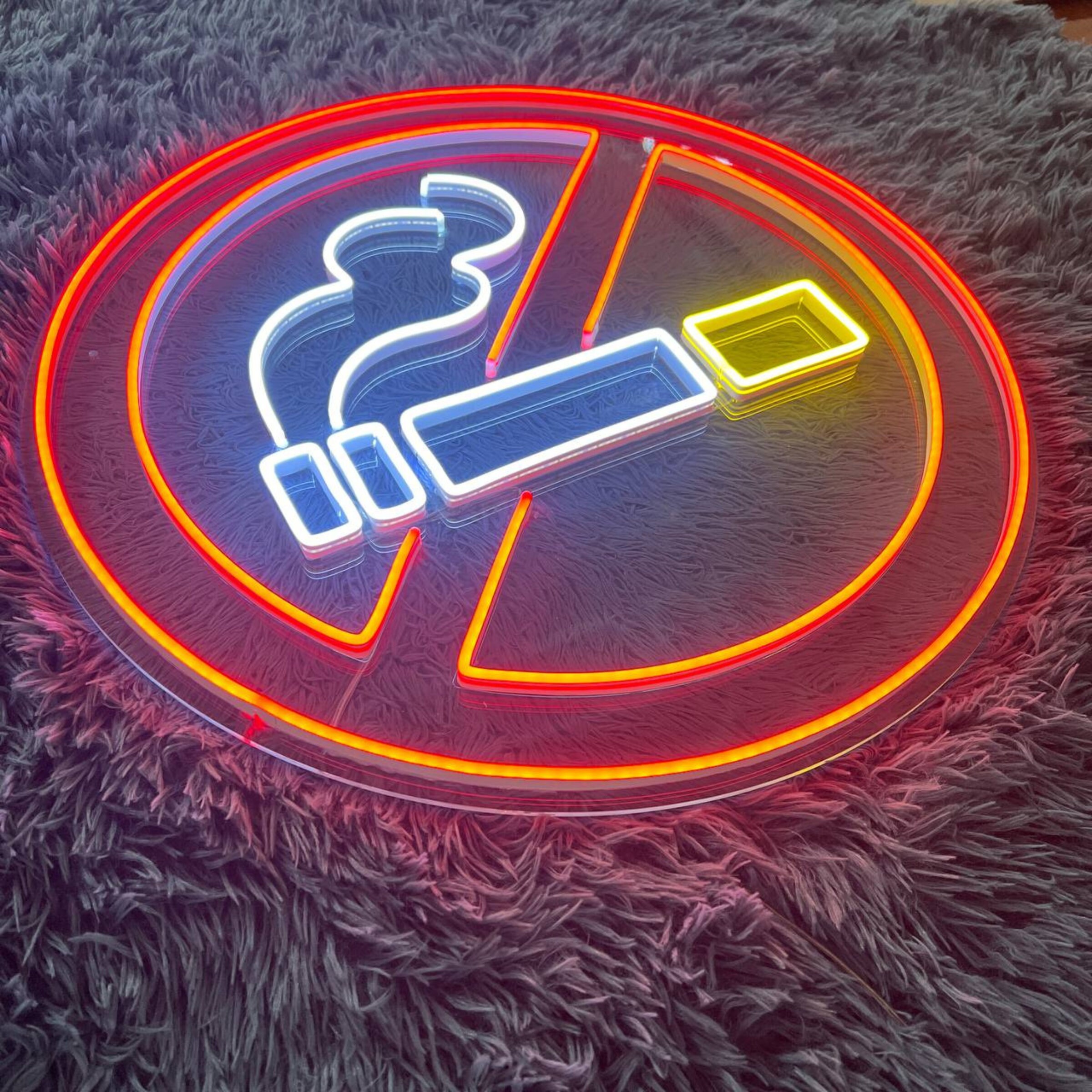 No Smoking Area Neon Signs Decor Signage