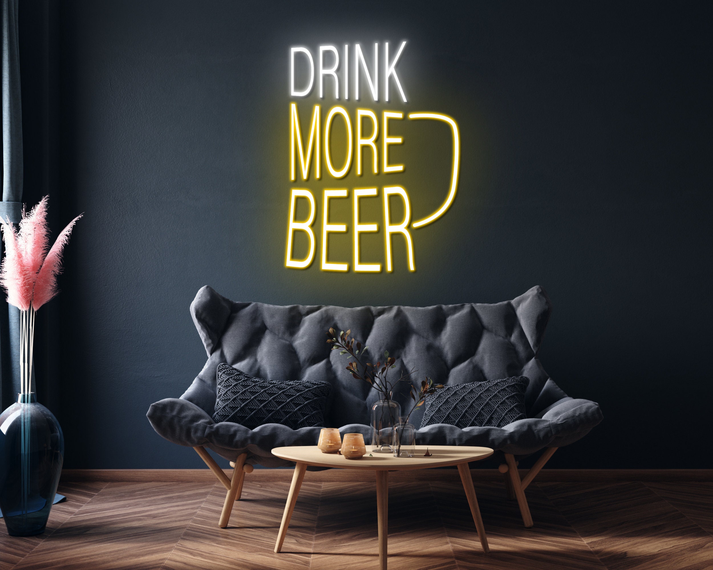 Drink More Beer Neon Sign