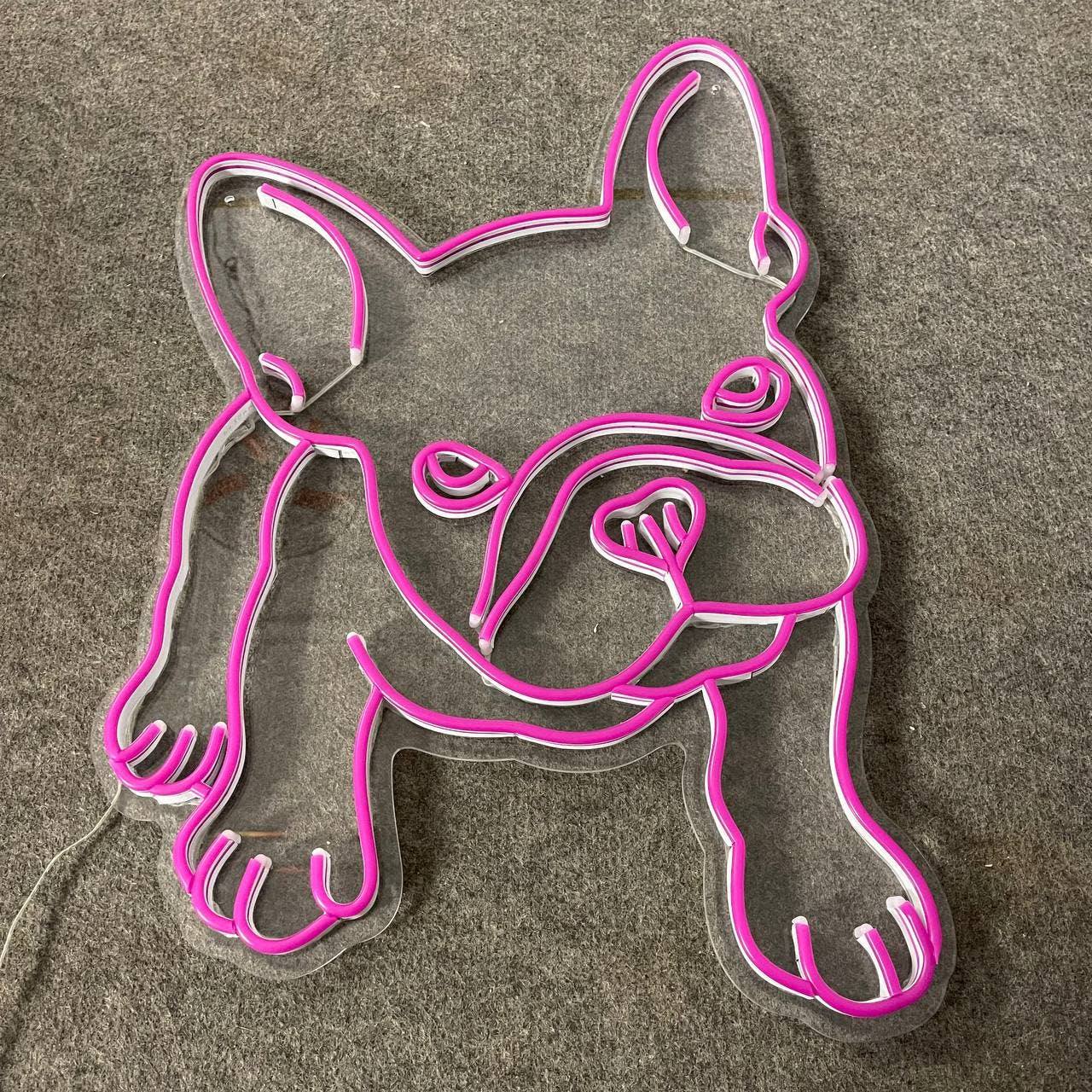 French Bulldog Neon Sign Animal Wall Decor Art Line Decor