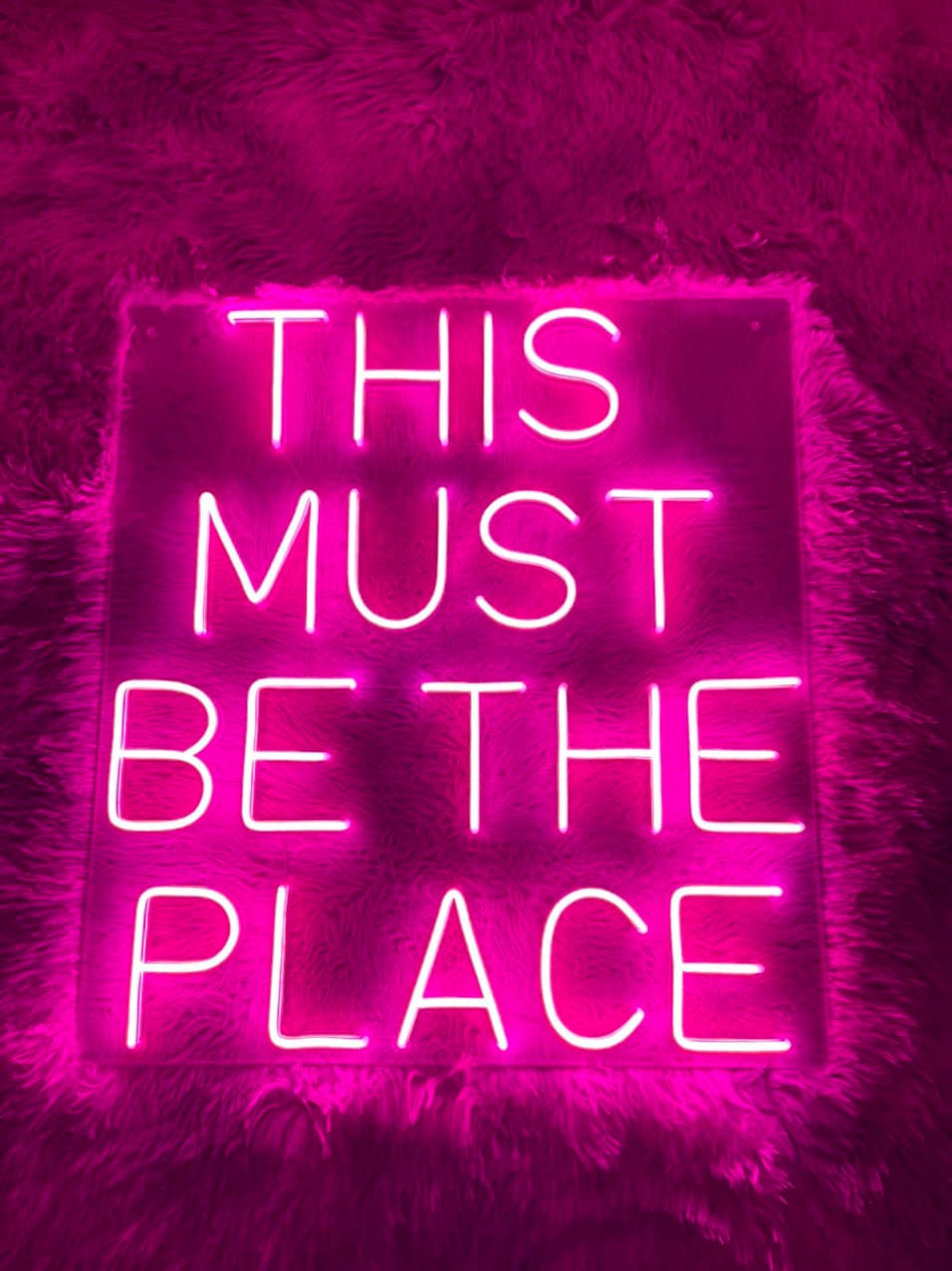 This Must Be The Place Neon Sign Bedroom Decor