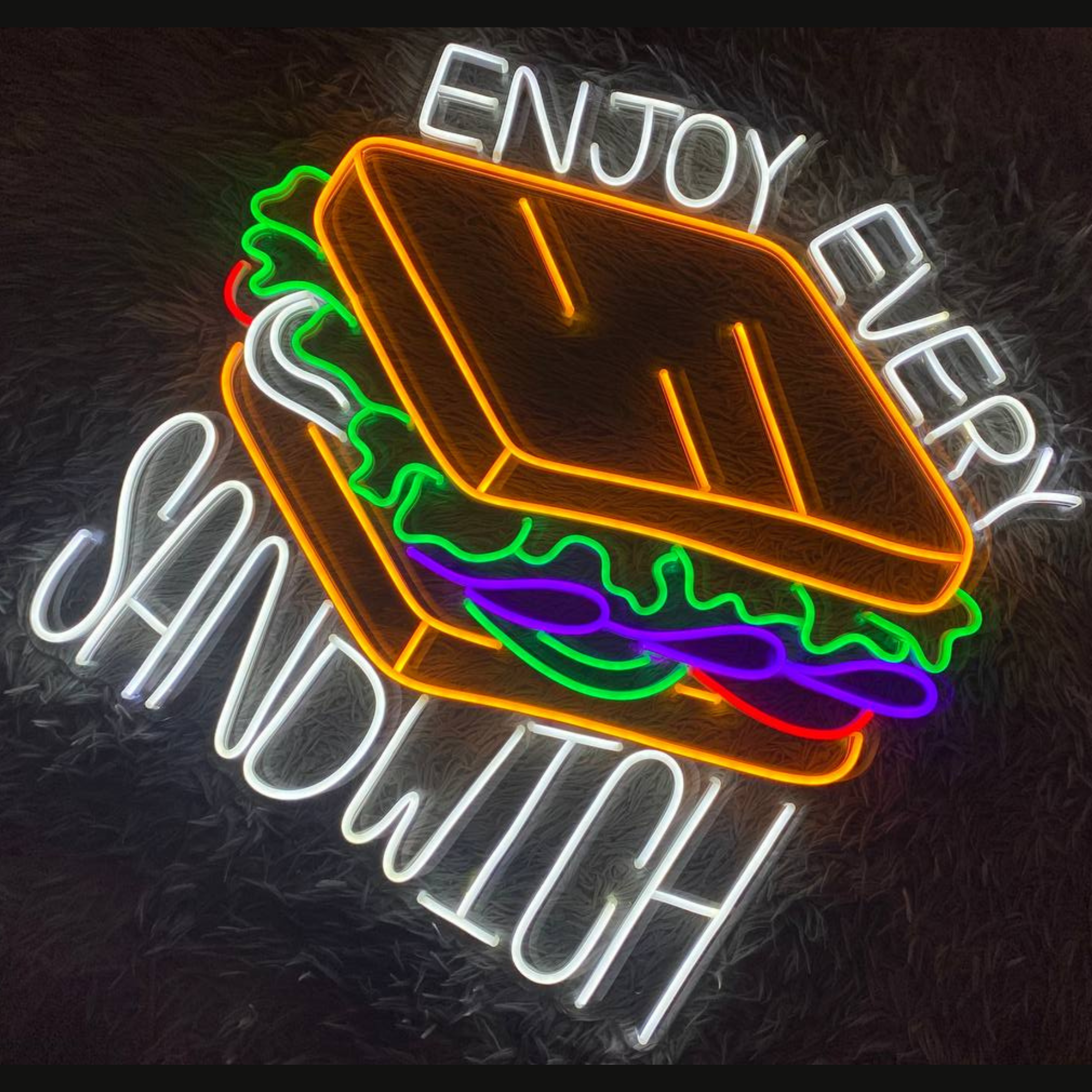 Enjoy Every Sandwich Neon Sign Sandwich Store Sign Decor